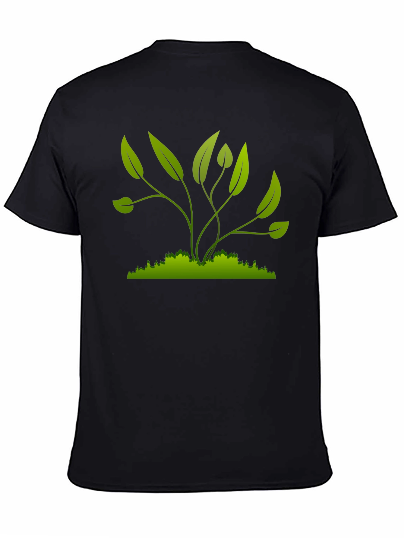 Green Plant Graphic T-Shirt - Nature Inspired Style