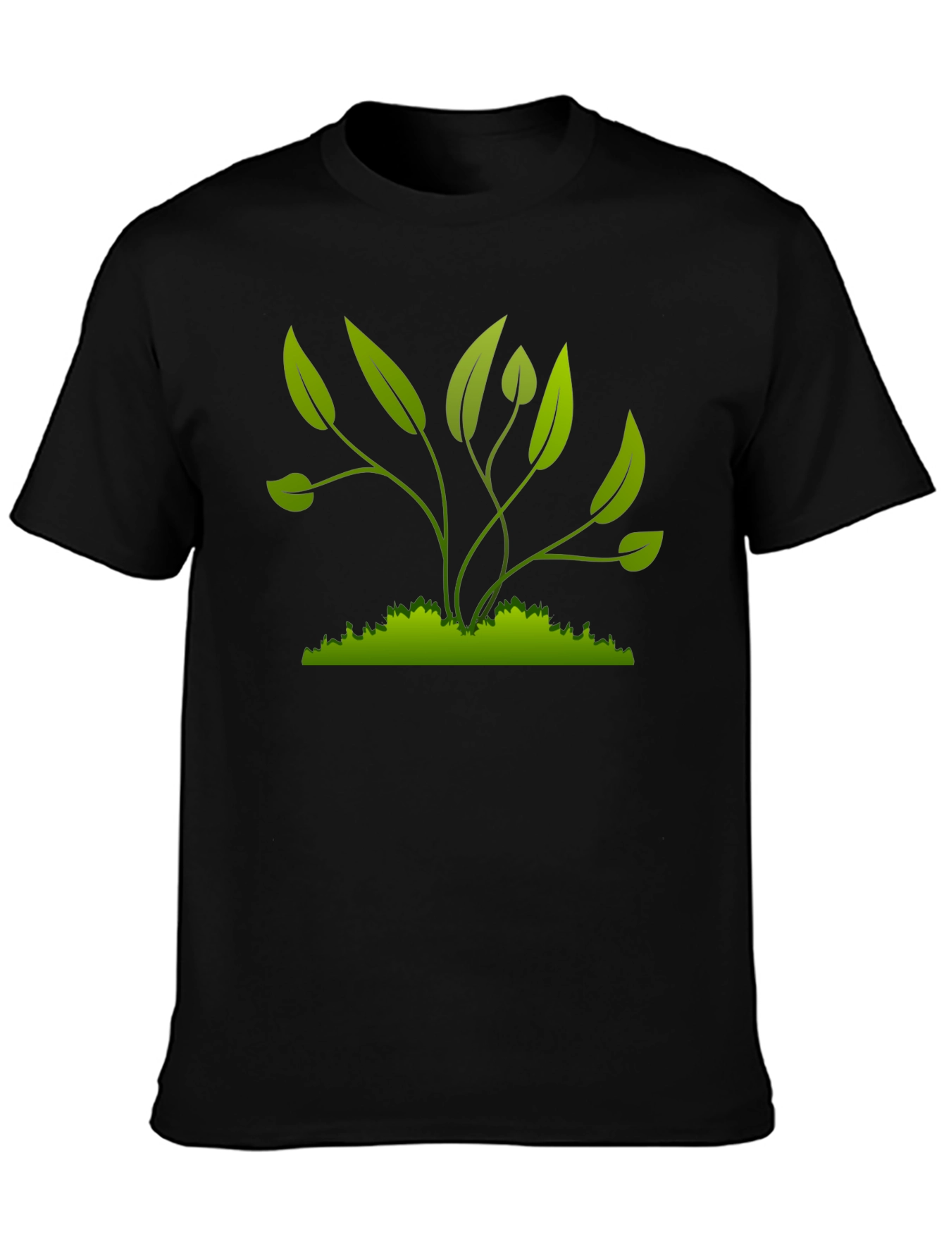 Green Plant Graphic T-Shirt - Nature Inspired Style