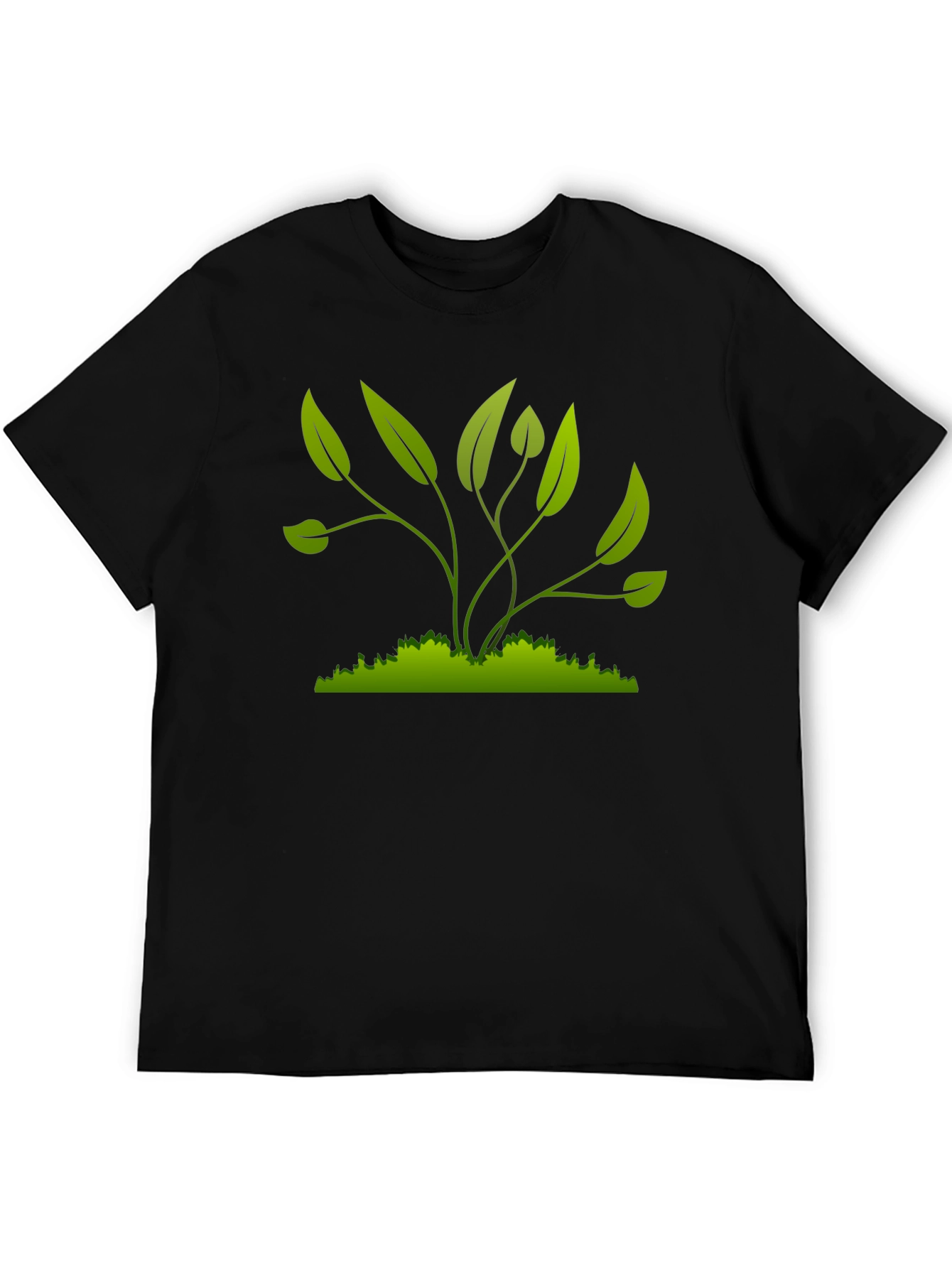 Green Plant Graphic T-Shirt - Nature Inspired Style
