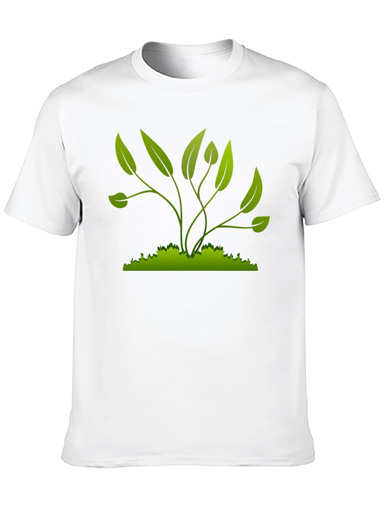 Green Plant Graphic T-Shirt - Nature Inspired Style