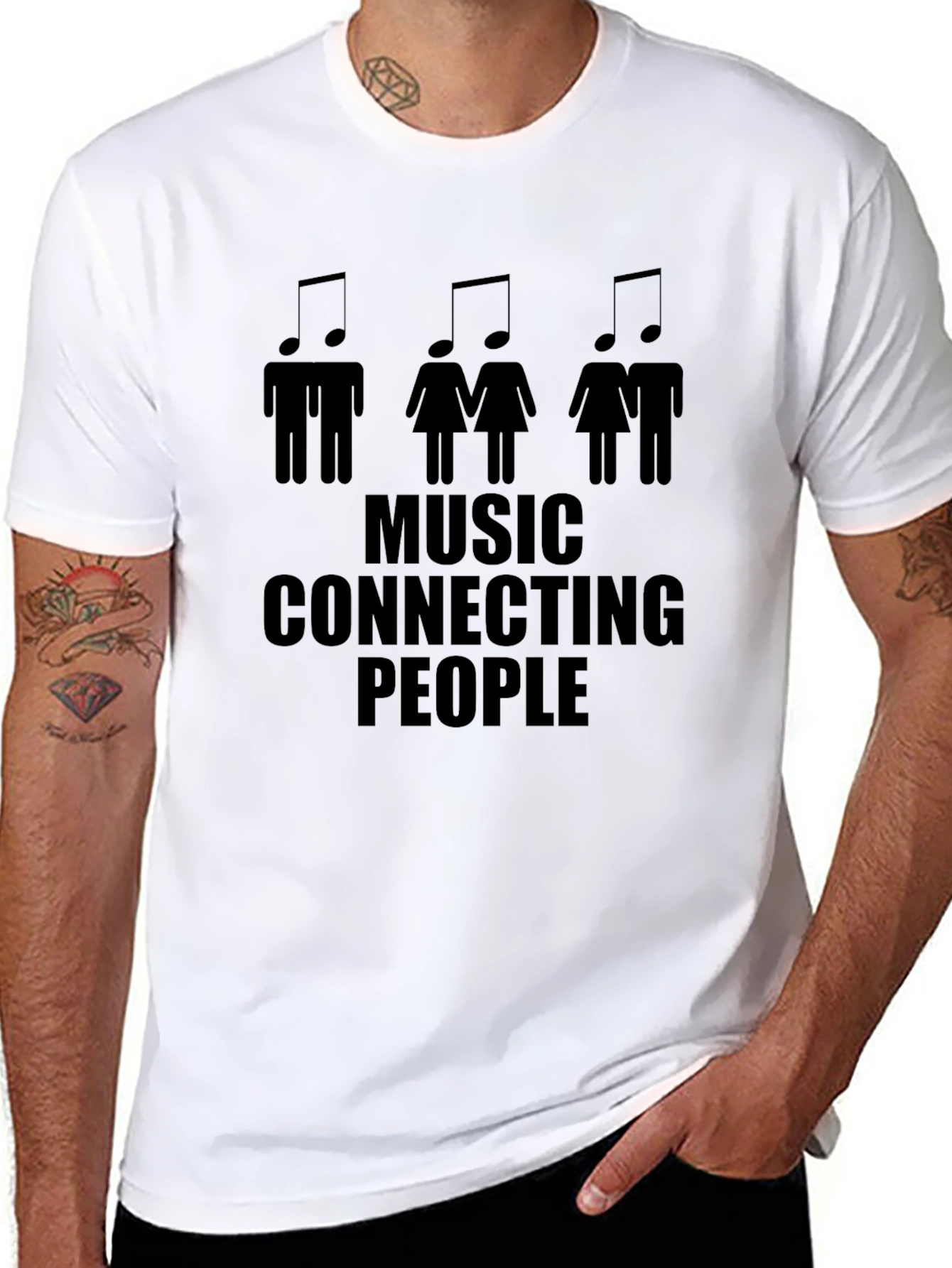 Music Connecting People Graphic Tee