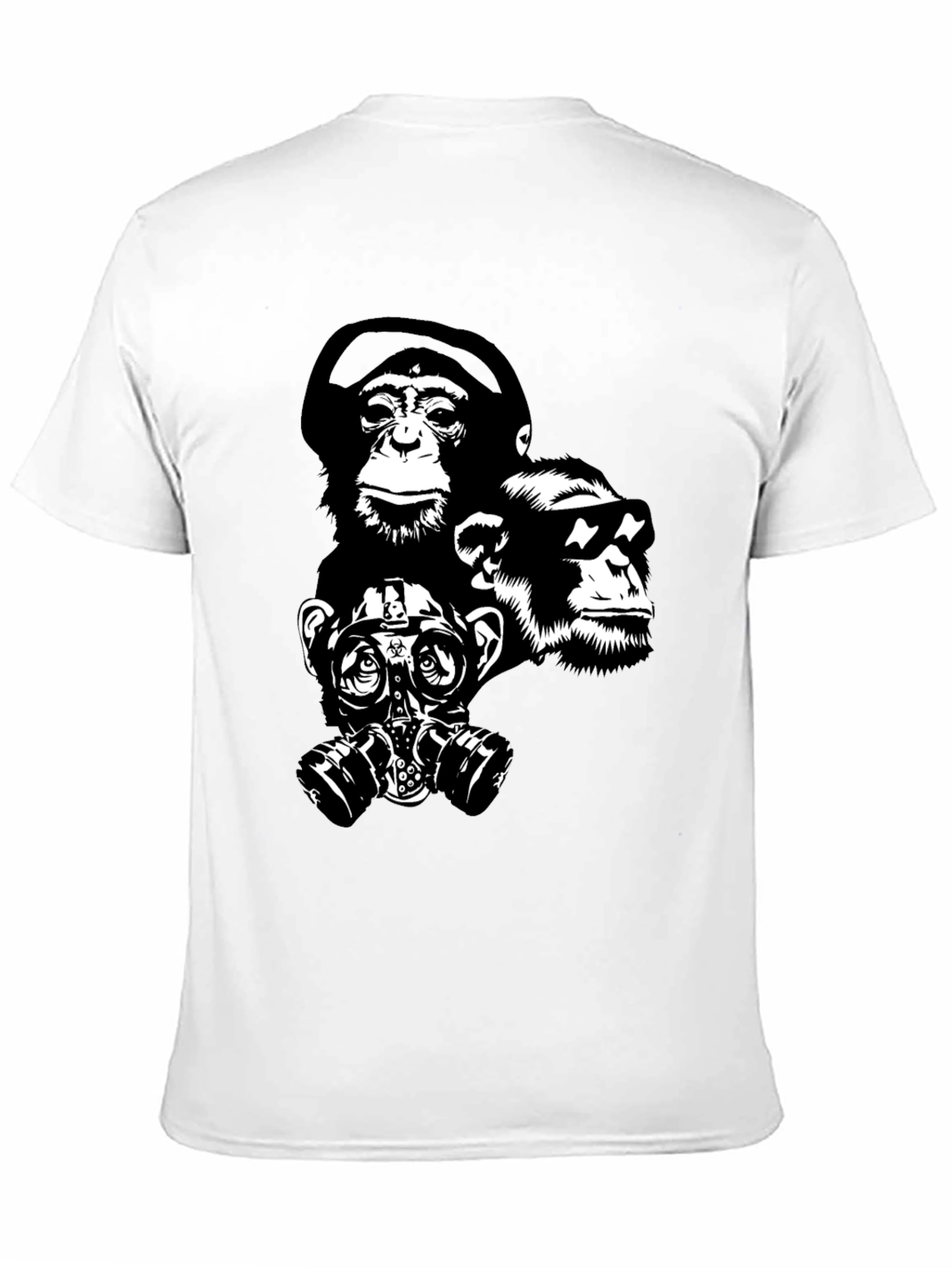 Ape Squad Black T-Shirt - Cool Monkey Design
