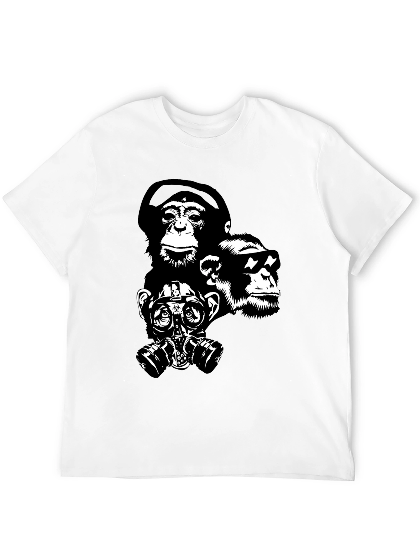 Ape Squad Black T-Shirt - Cool Monkey Design