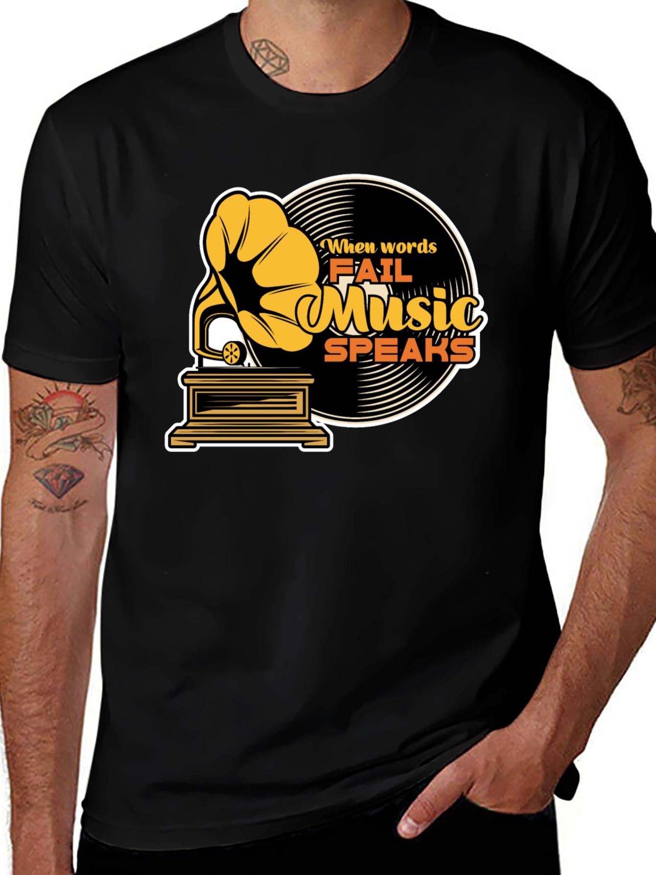Music Speaks Graphic Tee