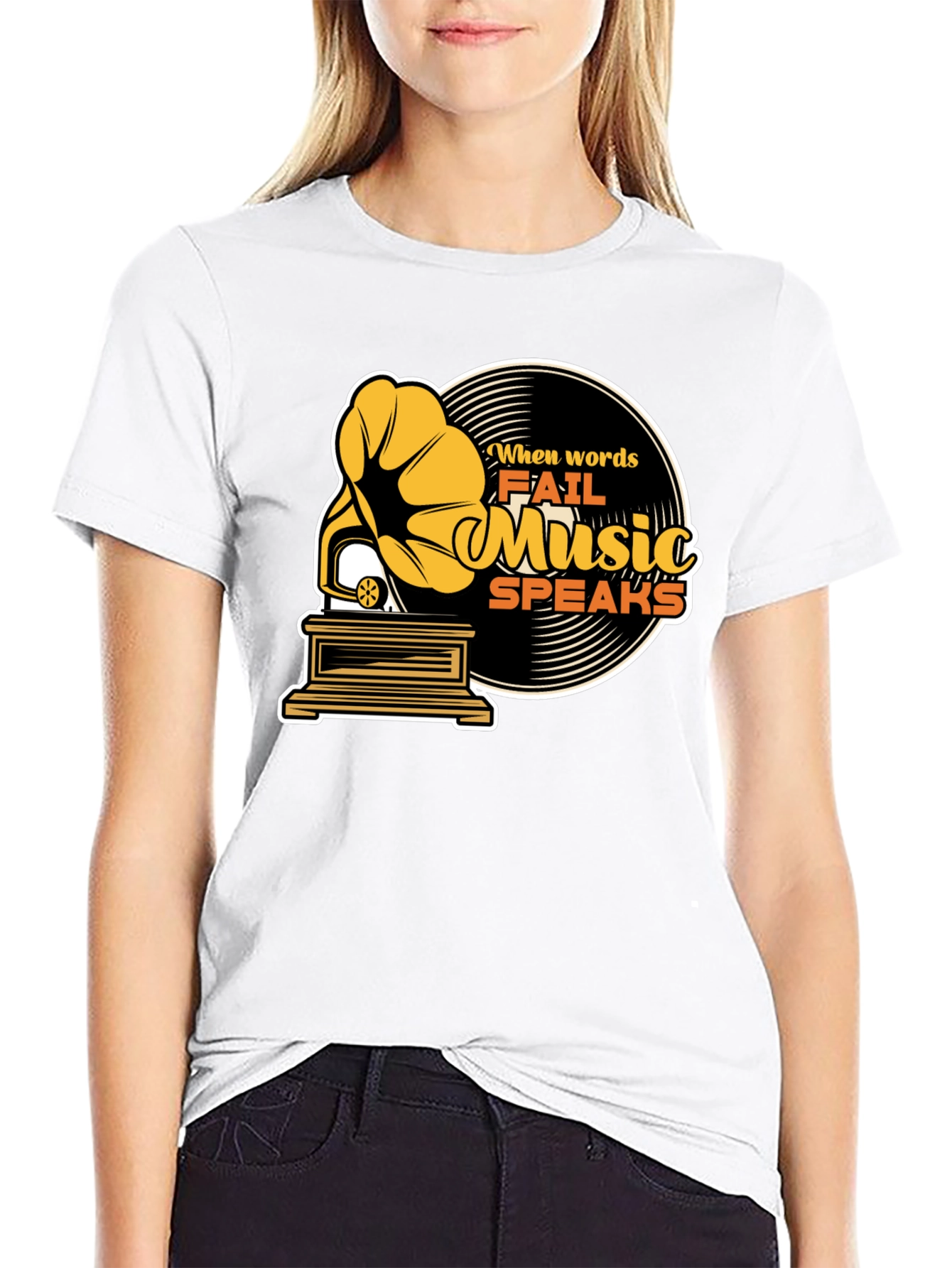 Music Speaks Graphic Tee