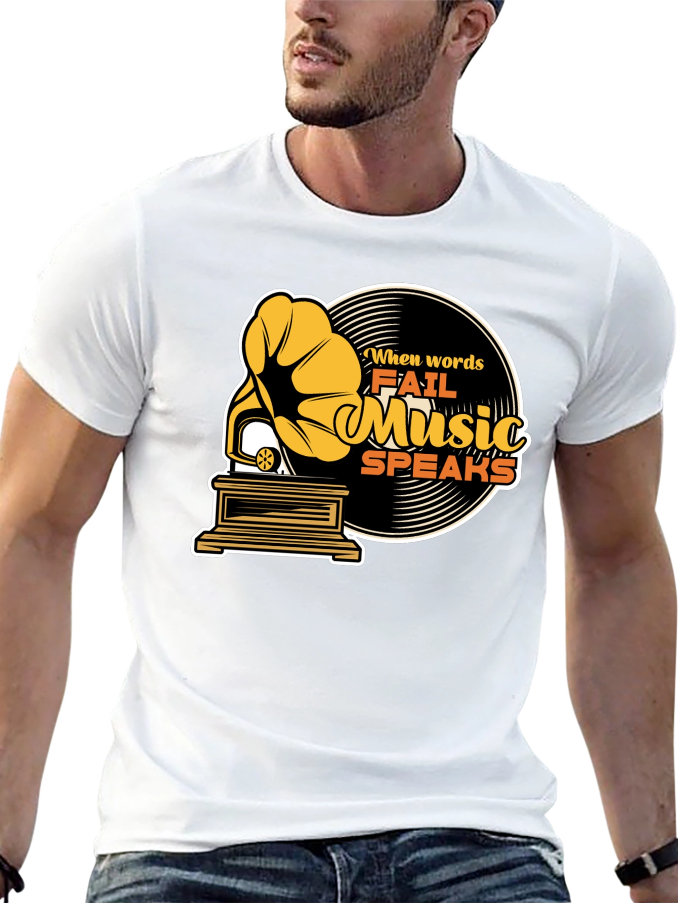 Music Speaks Graphic Tee