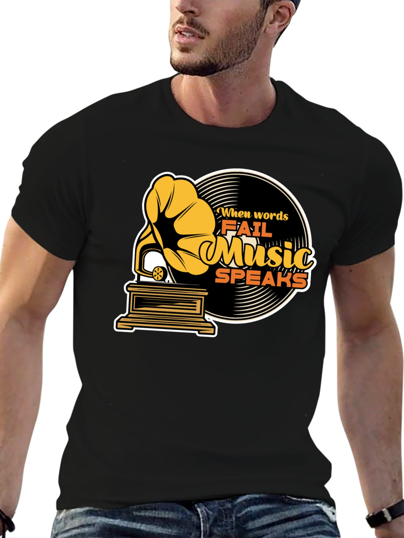 Music Speaks Graphic Tee