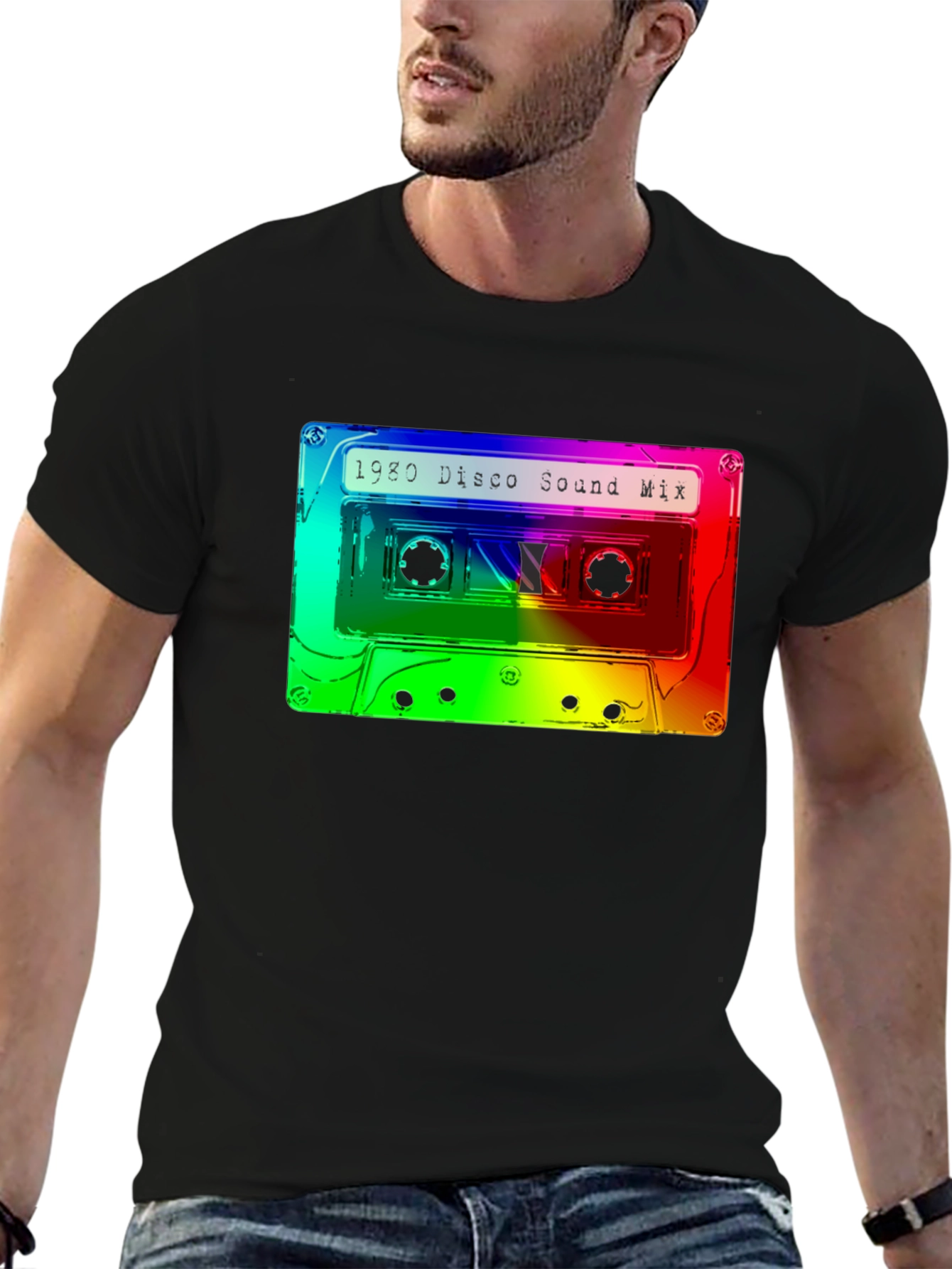 Retro 1980 Disco Sound Mix Graphic T-Shirt