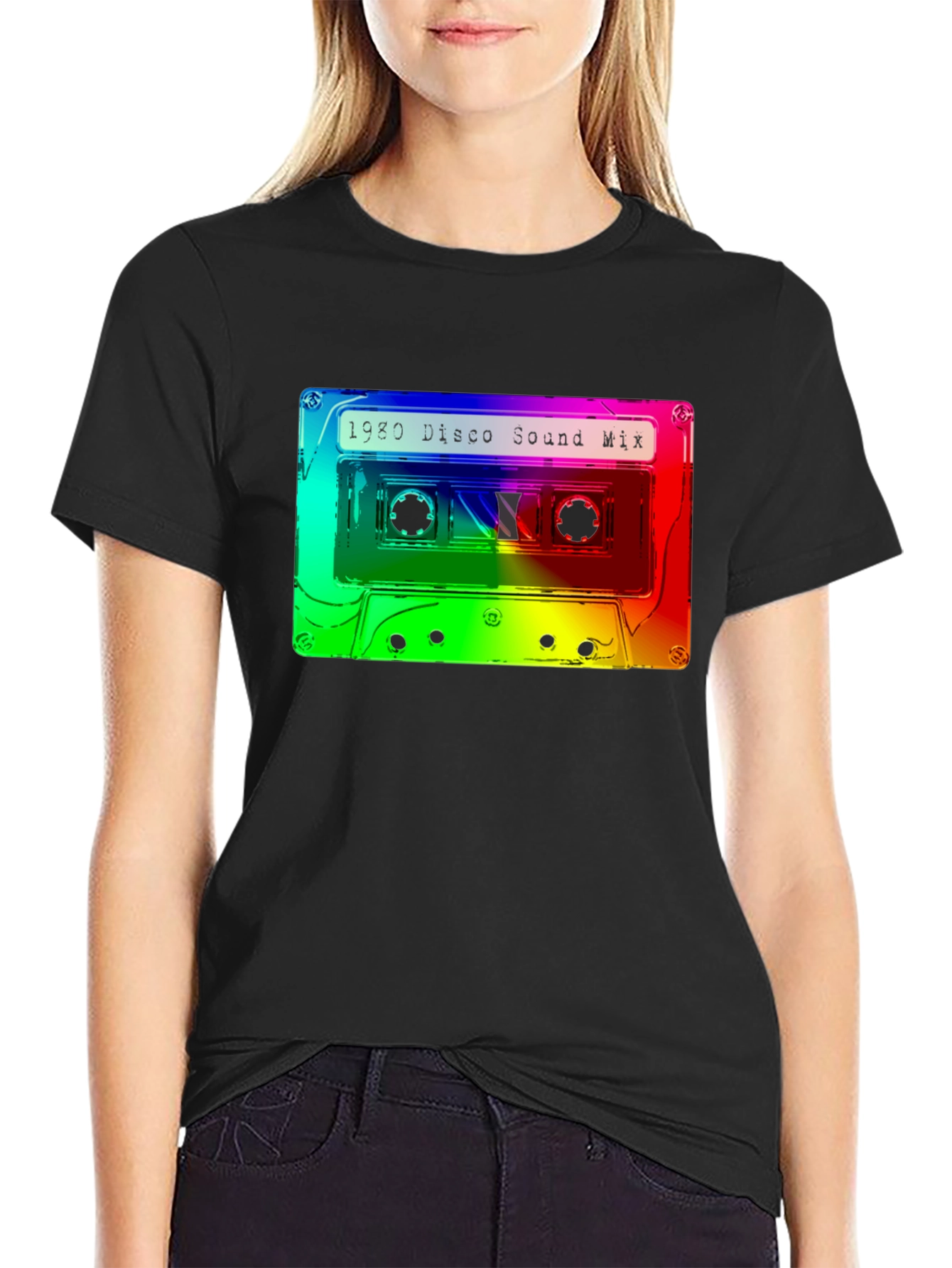 Retro 1980 Disco Sound Mix Graphic T-Shirt
