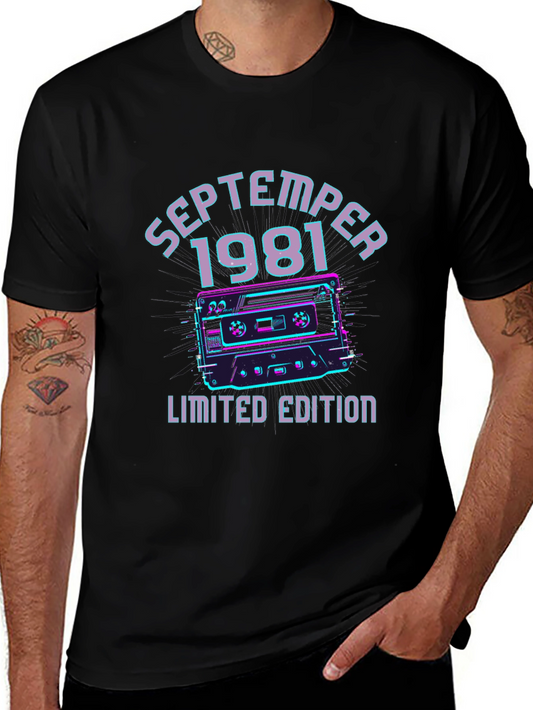 September 1981 Limited Edition Retro Cassette T-Shirt