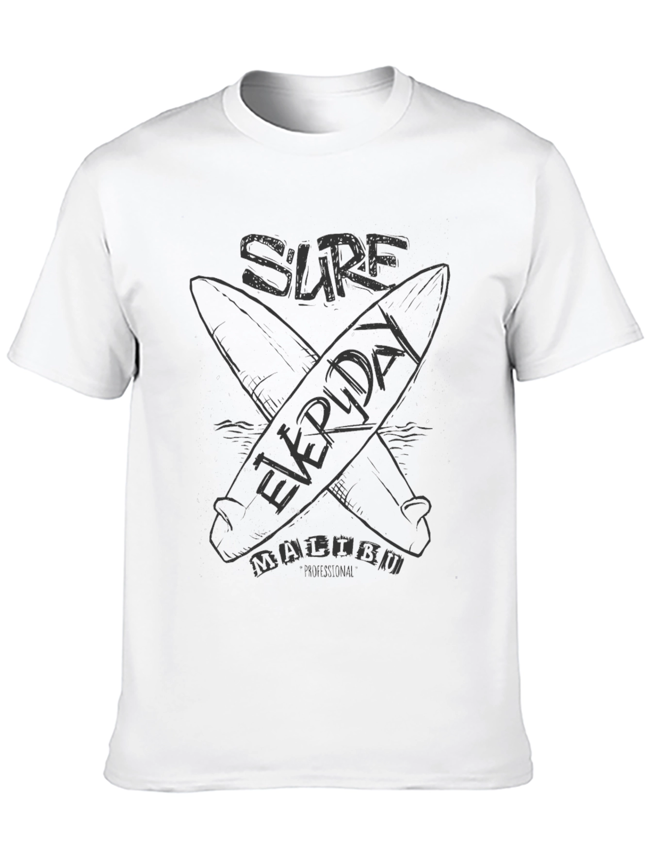 Surf Everyday Malibu T-Shirt - Black
