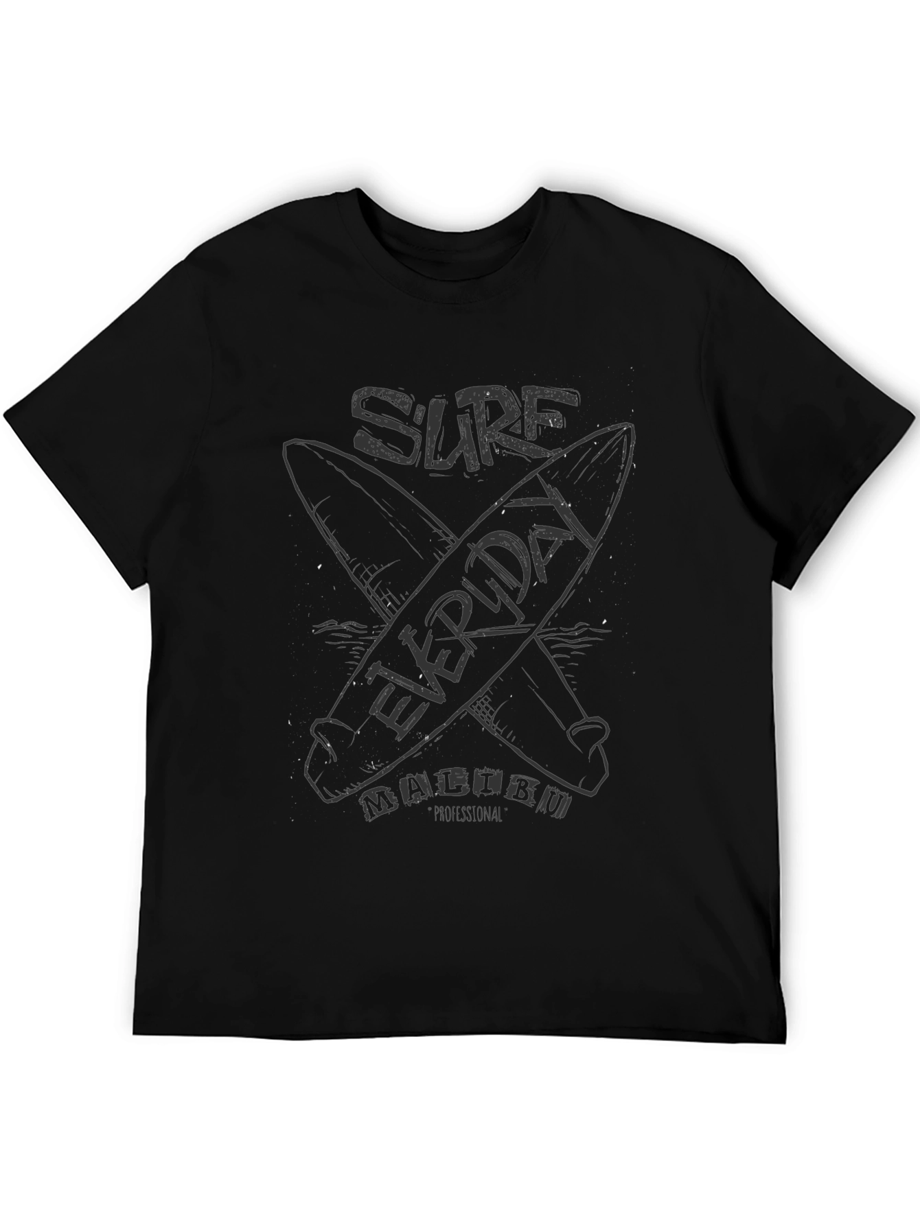Surf Everyday Malibu T-Shirt - Black