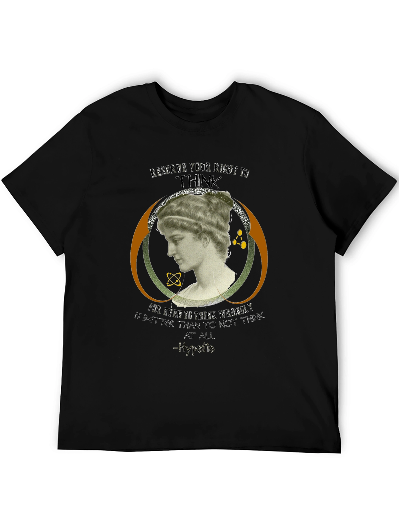 Hypatia Thinker Graphic Tee - Black