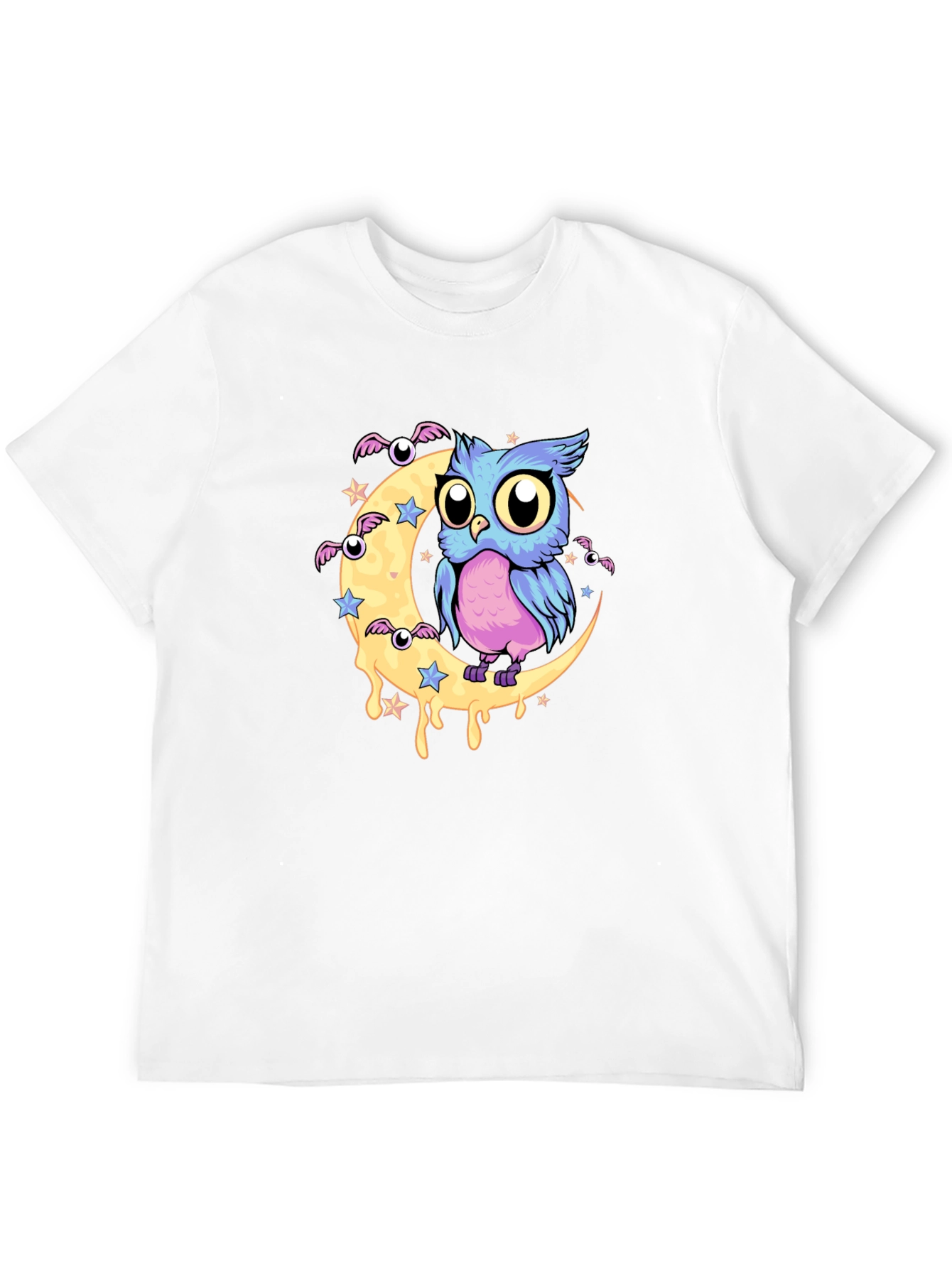 Owl Moon Graphic Black T-Shirt
