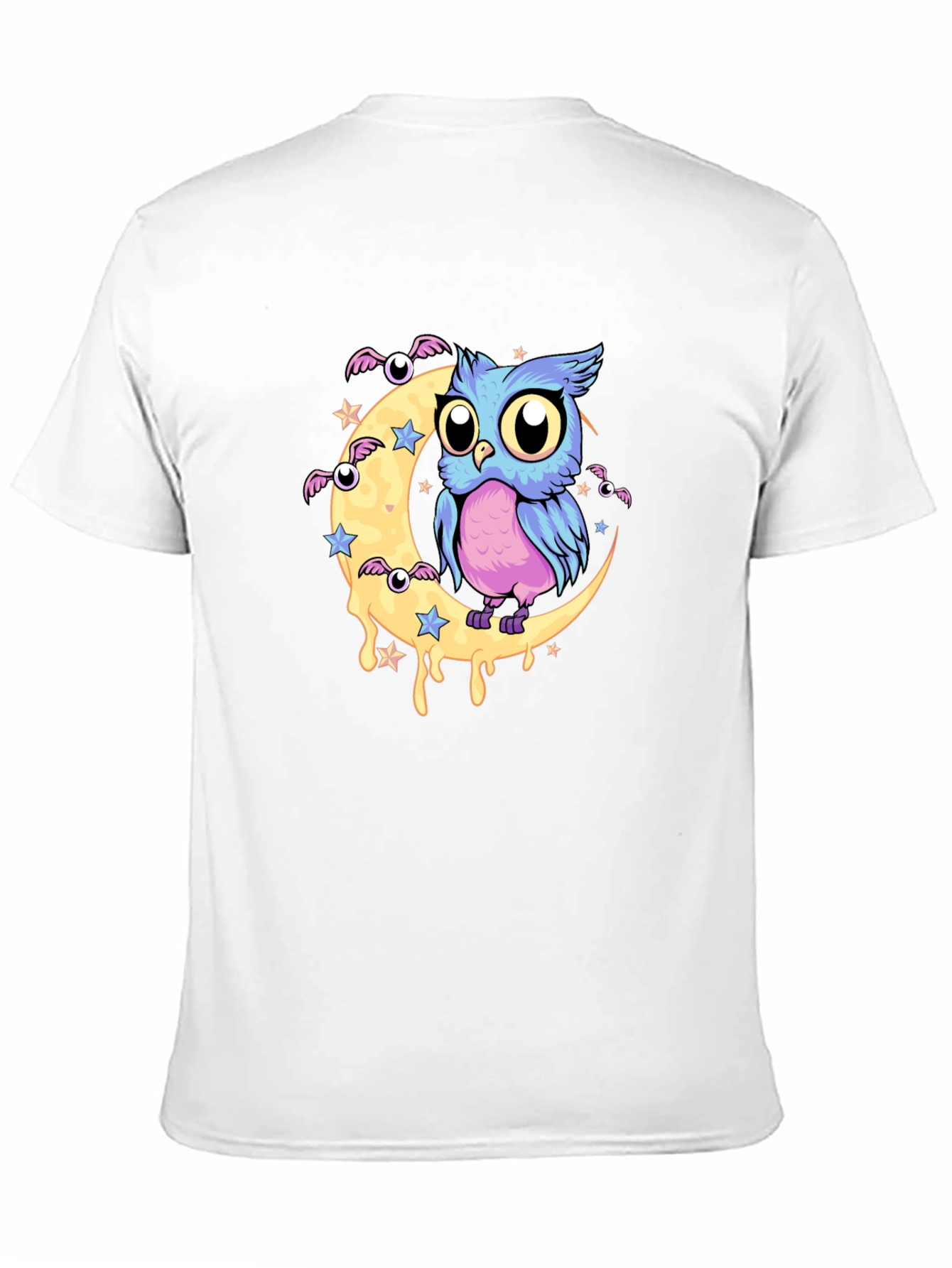 Owl Moon Graphic Black T-Shirt