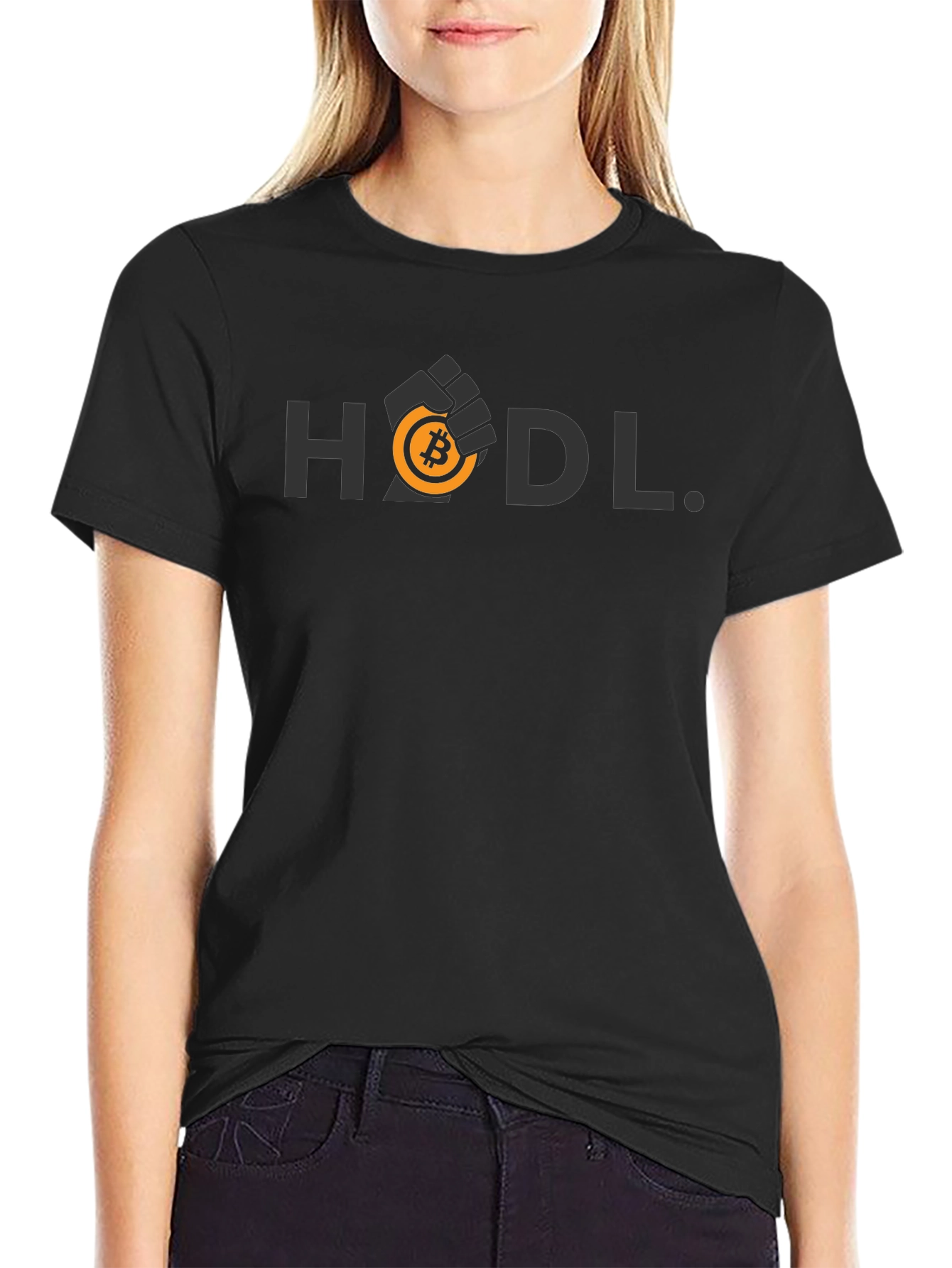 HODL Bitcoin Crypto Black T-Shirt