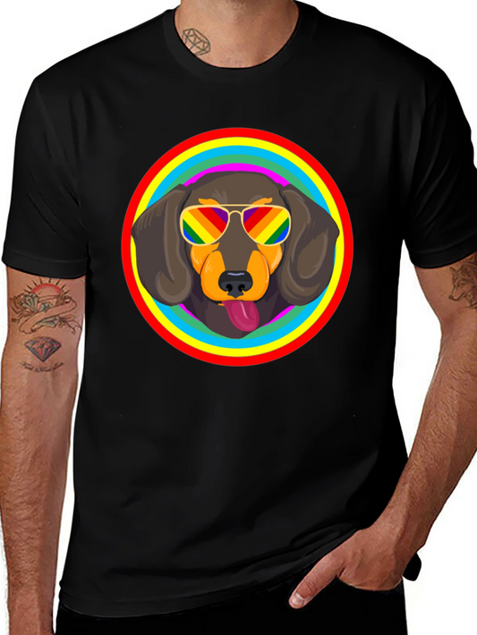 Dachshund Pride Rainbow T-Shirt