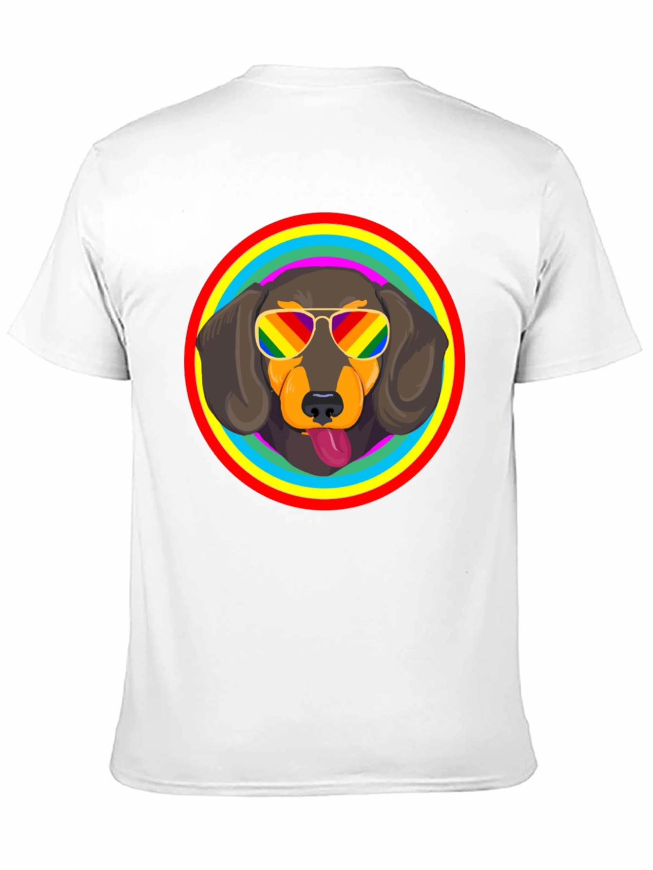 Dachshund Pride Rainbow T-Shirt