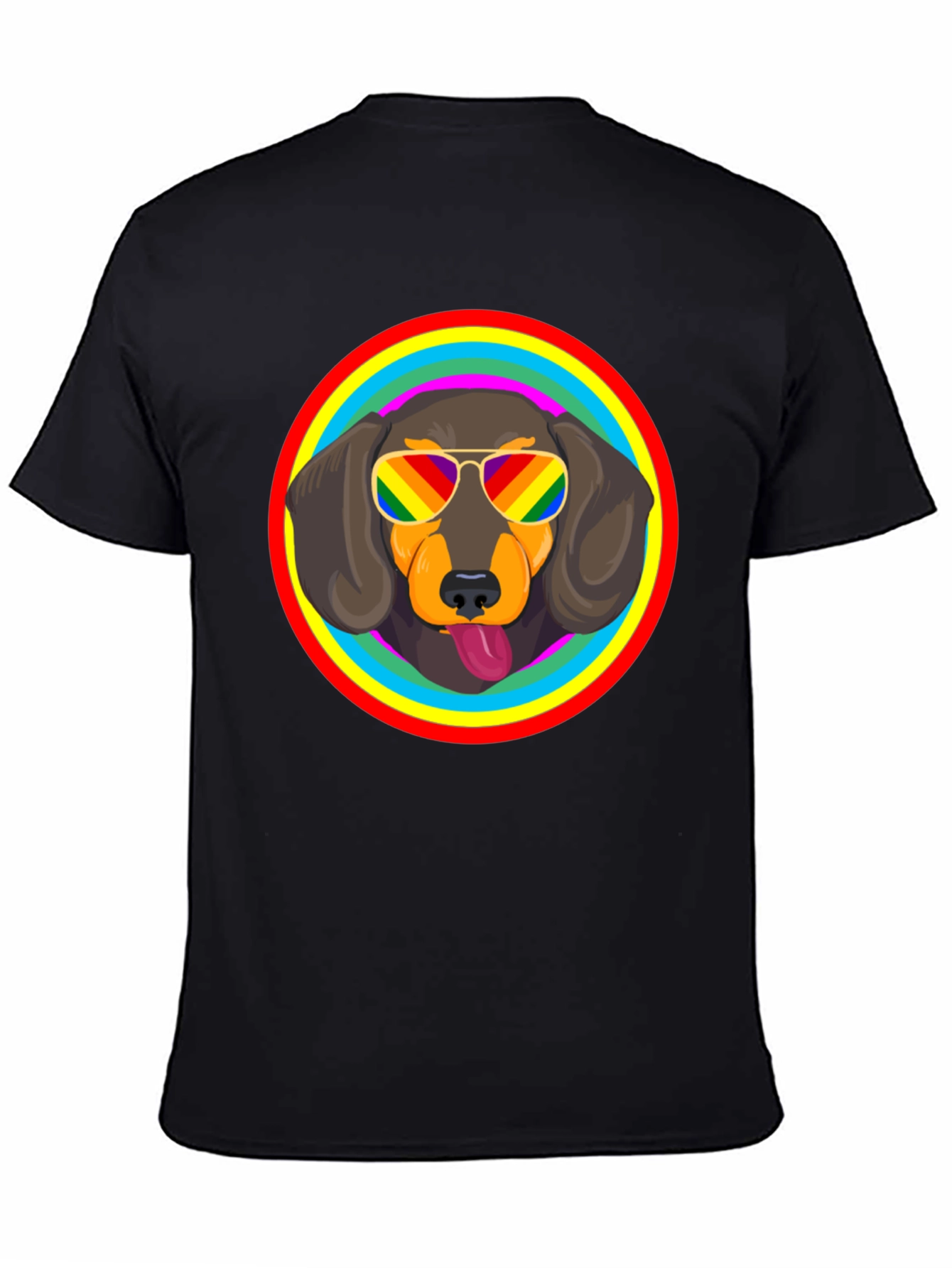Dachshund Pride Rainbow T-Shirt