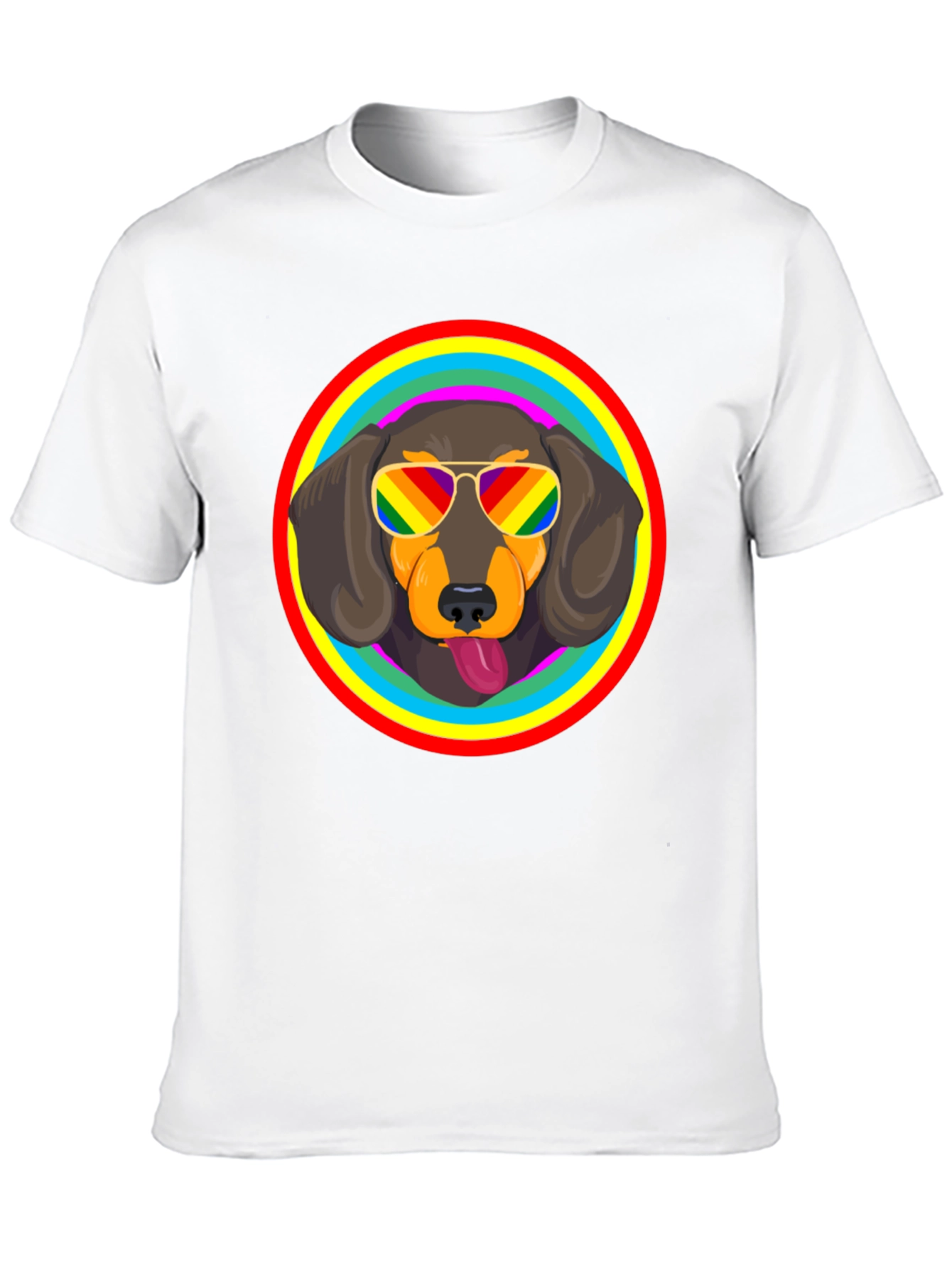 Dachshund Pride Rainbow T-Shirt