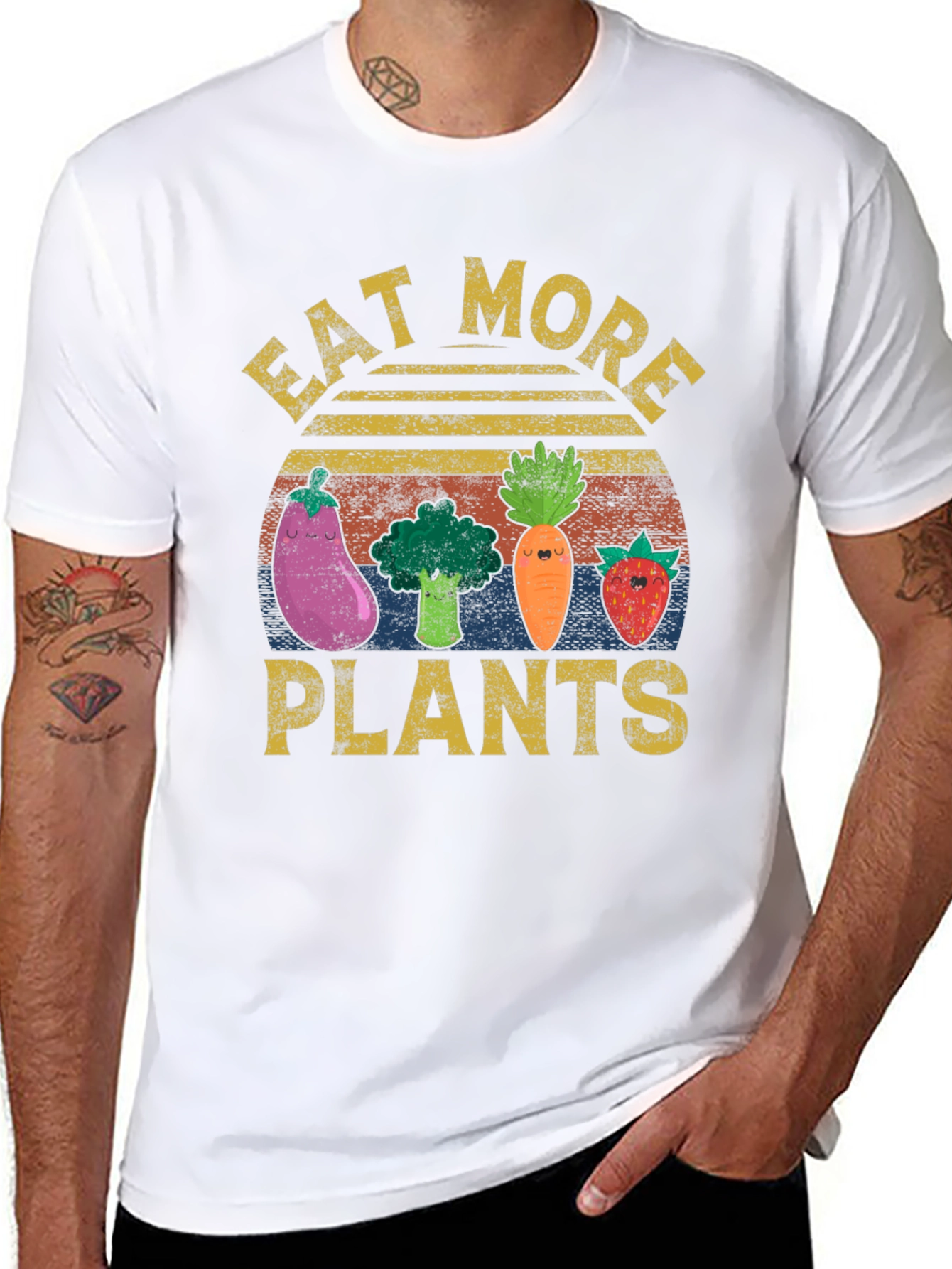Eat More Plants Graphic T-Shirt