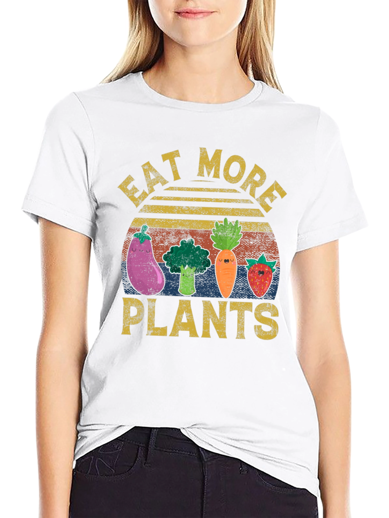 Eat More Plants Graphic T-Shirt