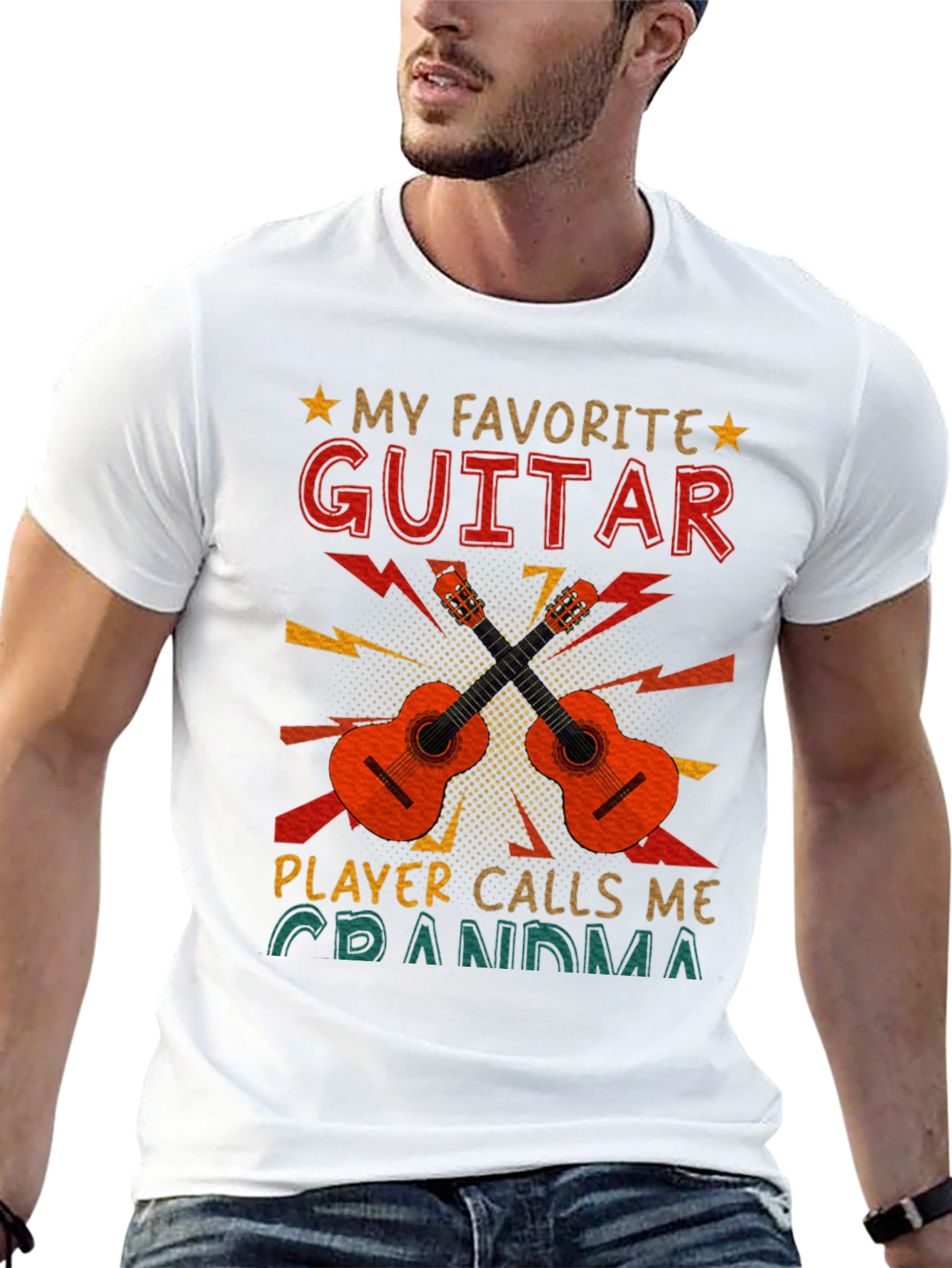 My Favorite Guitar Player Calls Me Grandma T-Shirt
