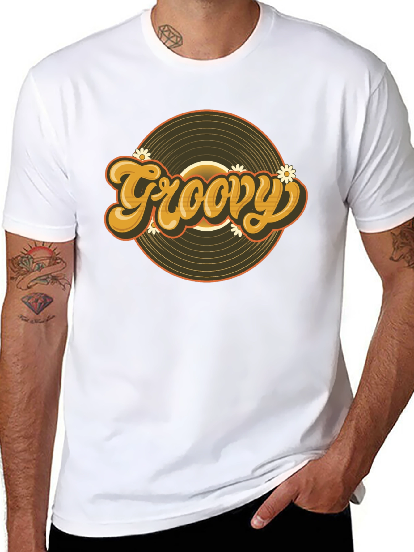 Groovy Retro Record T-Shirt