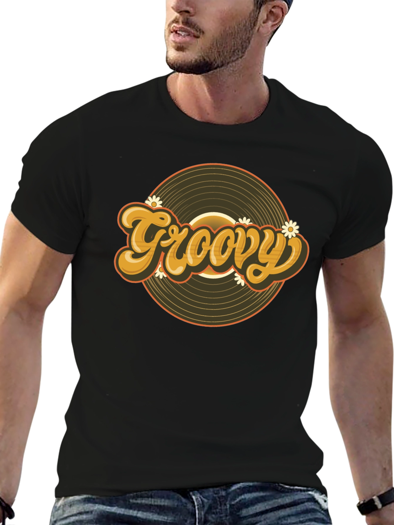 Groovy Retro Record T-Shirt