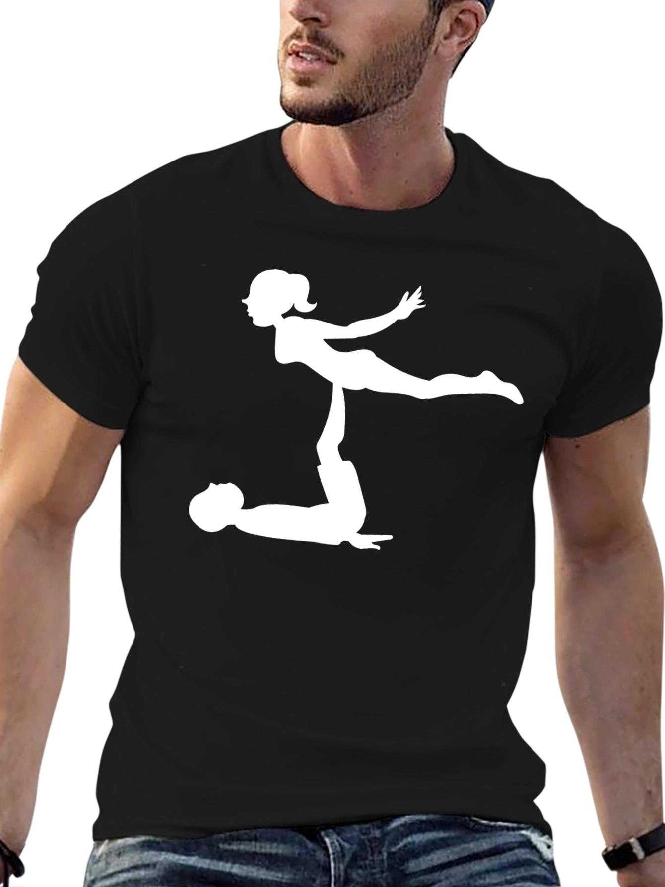 Acro Yoga Graphic Tee - Black
