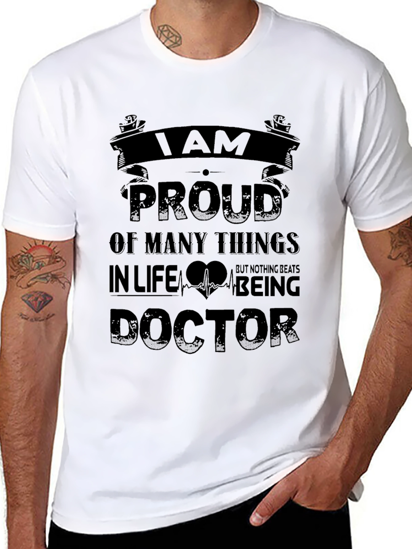 Proud Doctor Graphic T-Shirt - Medical Profession Pride