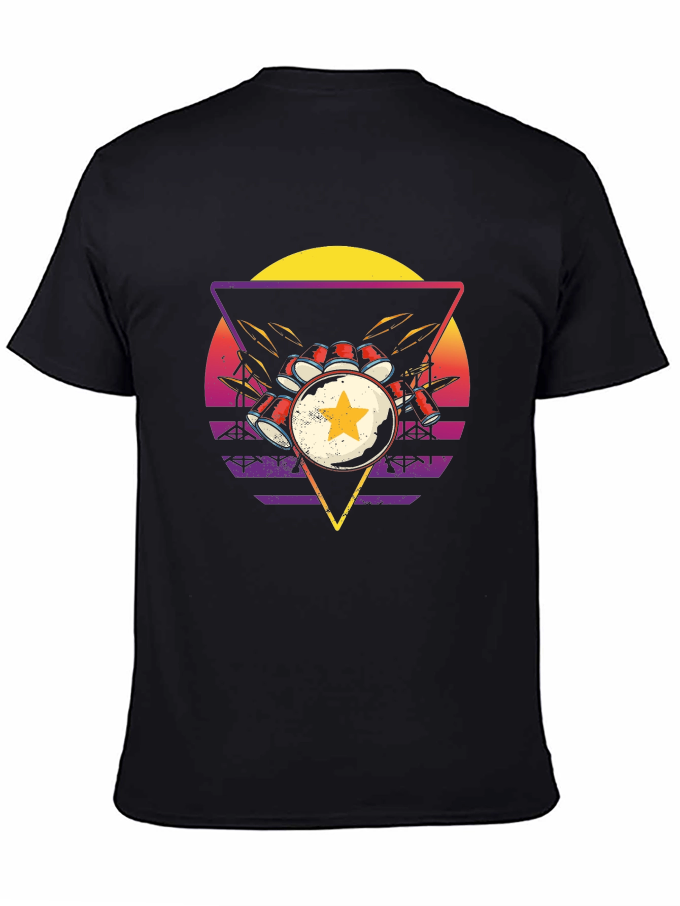 Retro Drum Kit Graphic Tee
