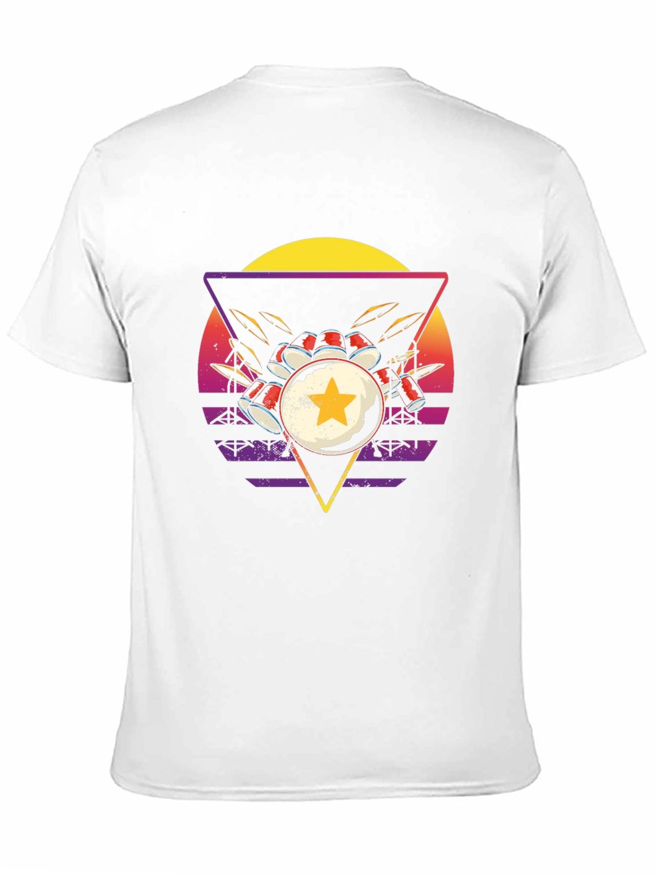 Retro Drum Kit Graphic Tee