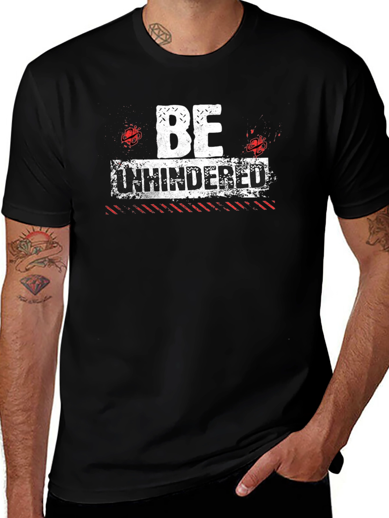 Be Unhindered Graphic Tee - Black