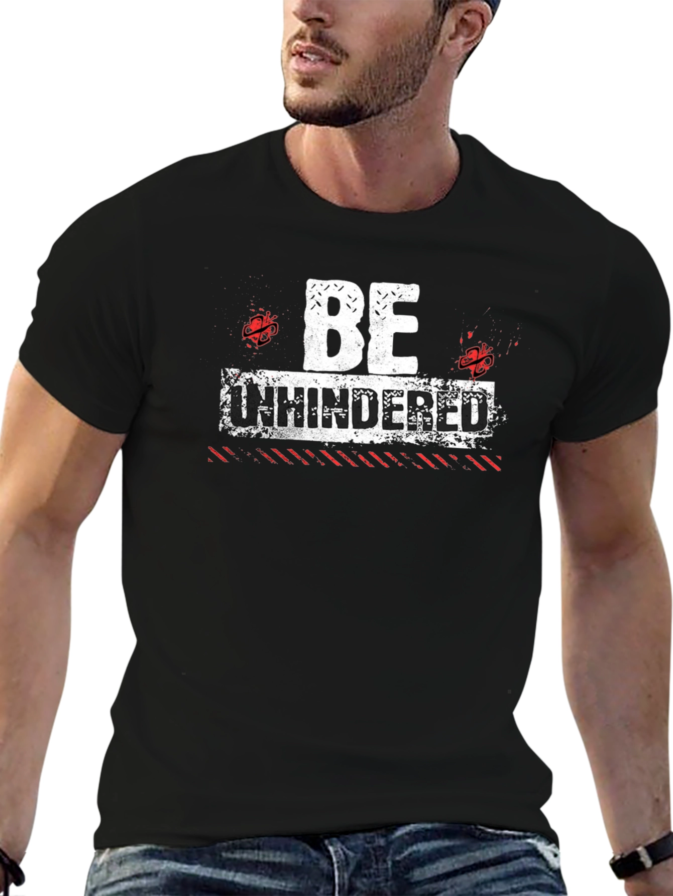 Be Unhindered Graphic Tee - Black