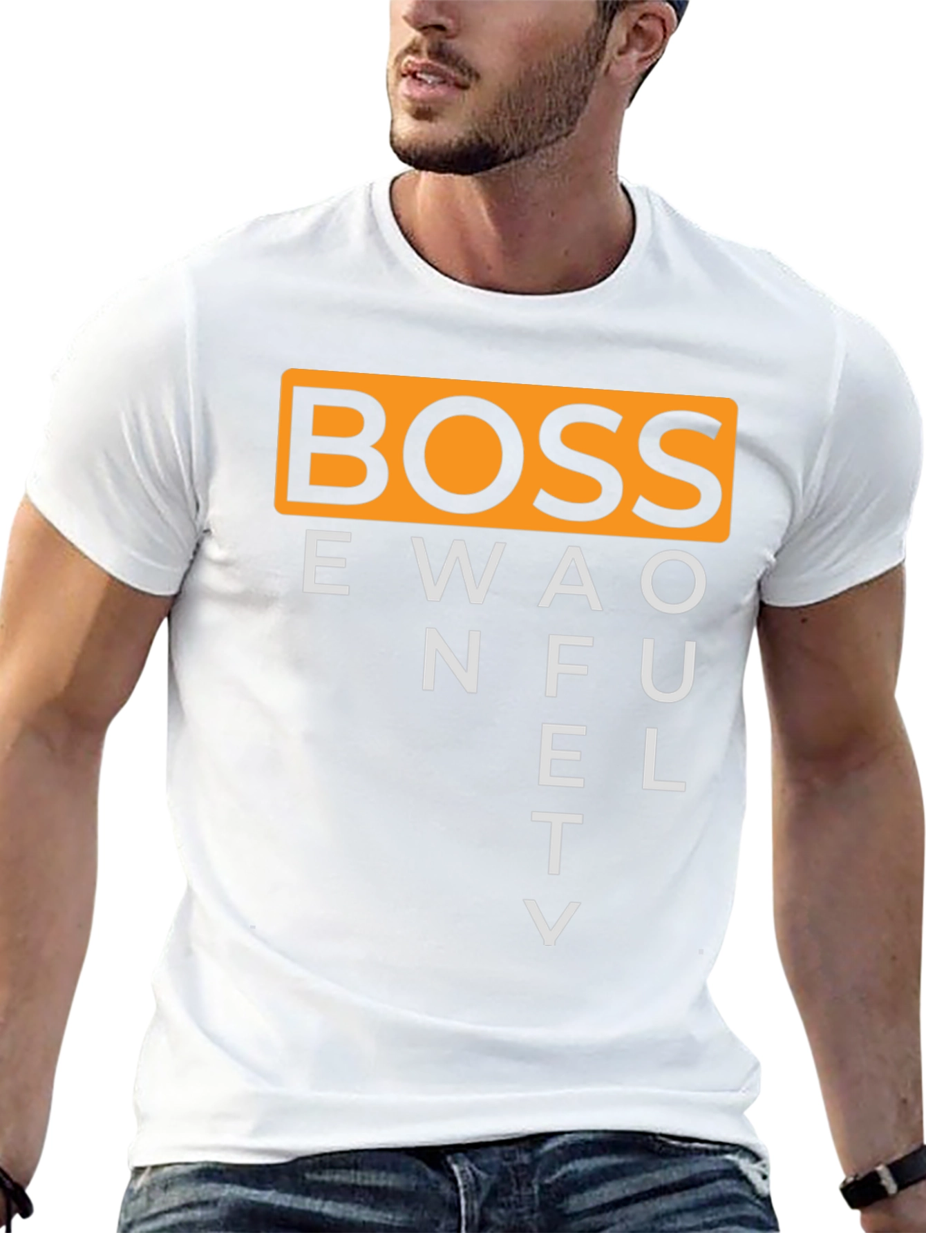 BOSS One Fluety Black Graphic T-Shirt
