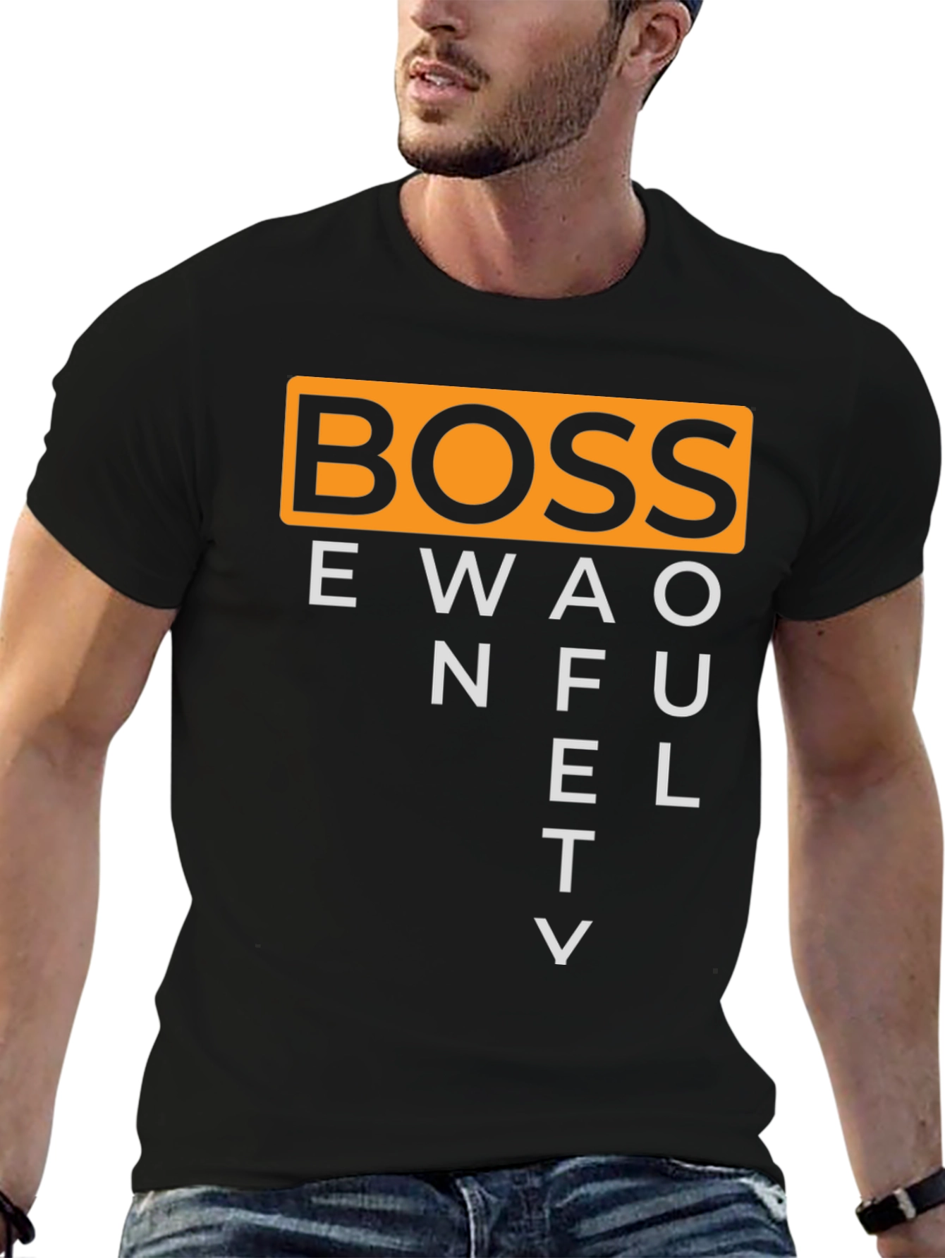 BOSS One Fluety Black Graphic T-Shirt