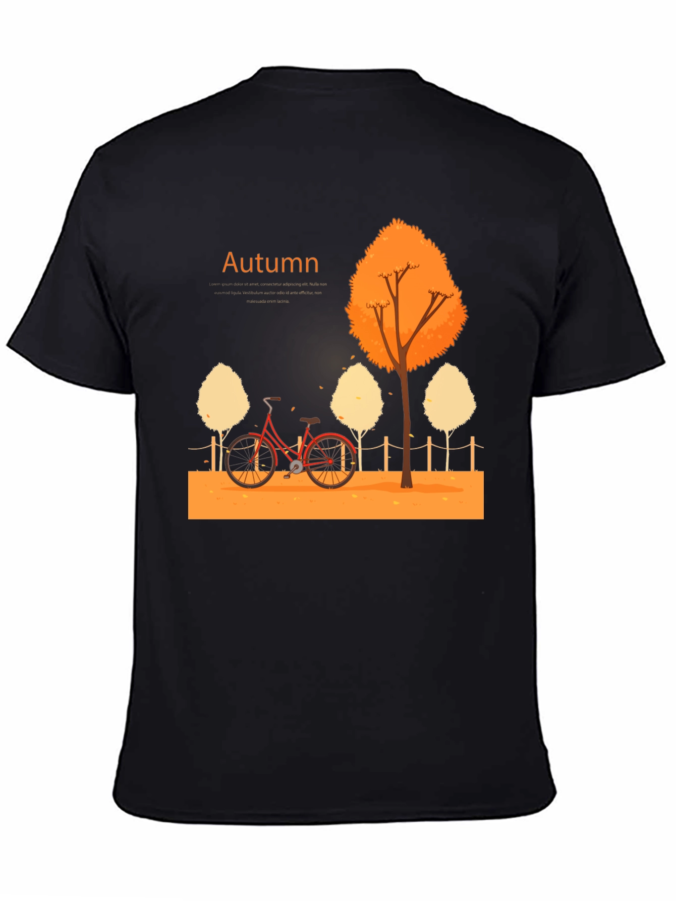Autumn Bicycle T-Shirt - Nature Inspired Design