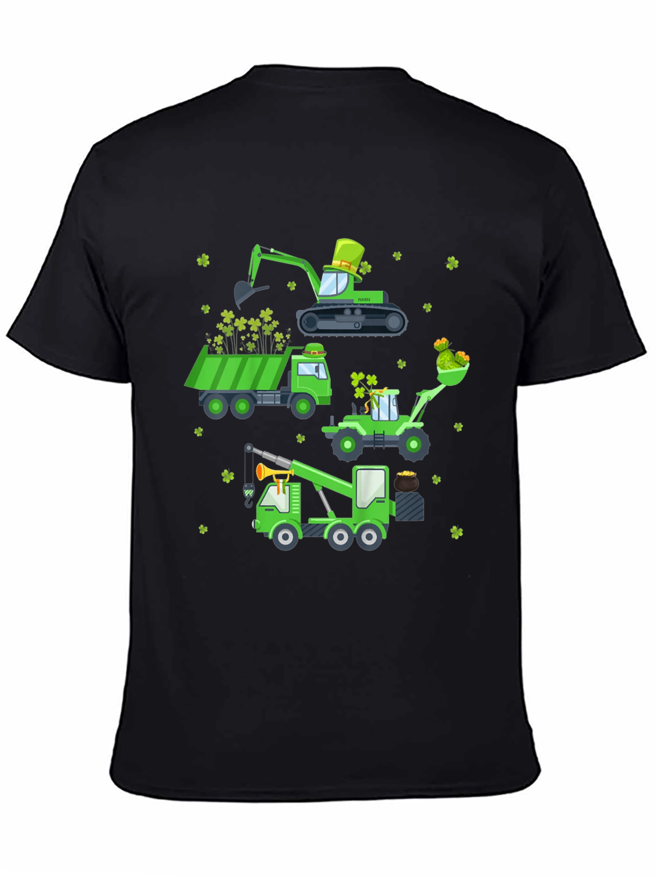 St. Patricks Day Construction Vehicle T-Shirt