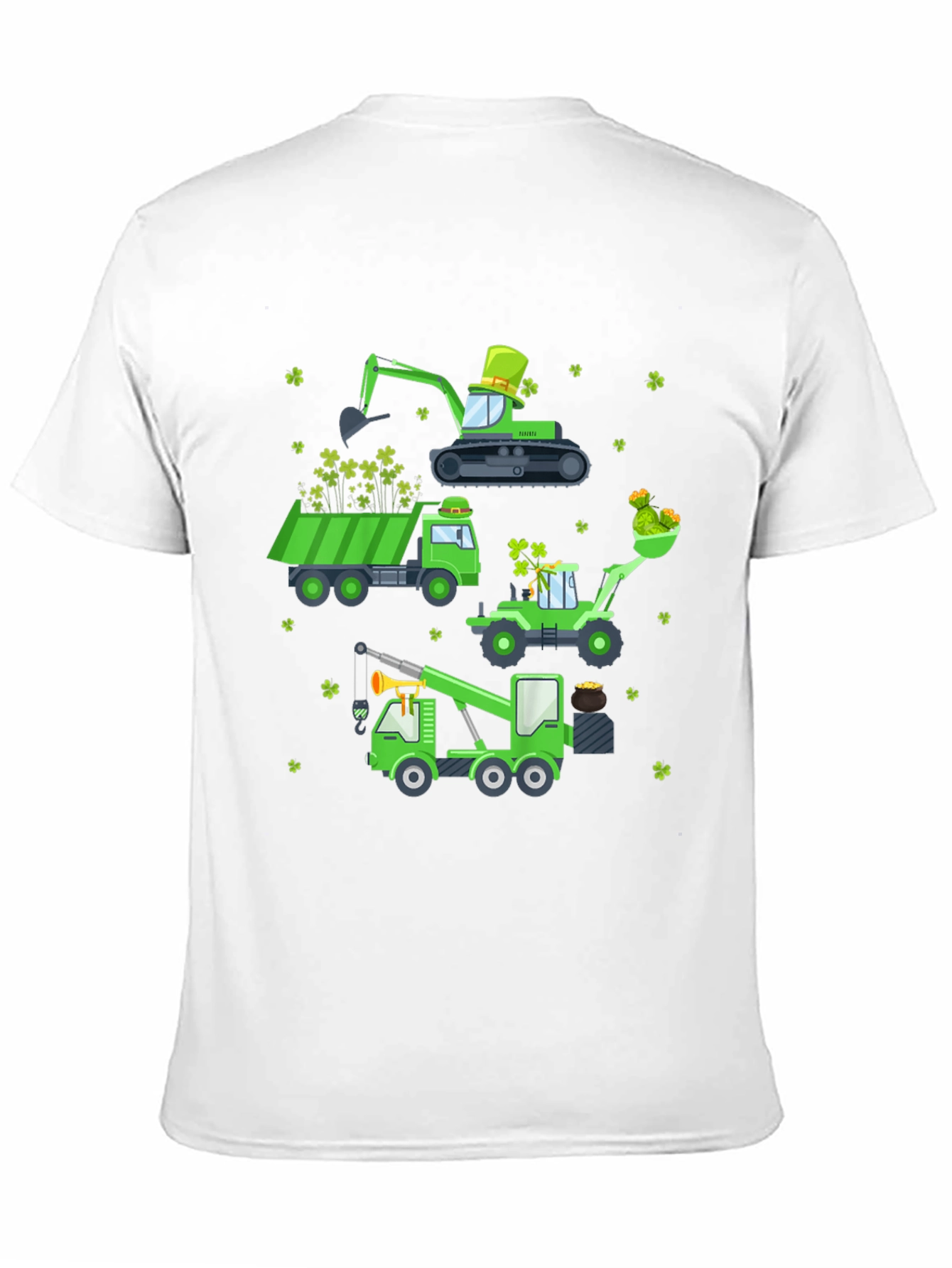 St. Patricks Day Construction Vehicle T-Shirt