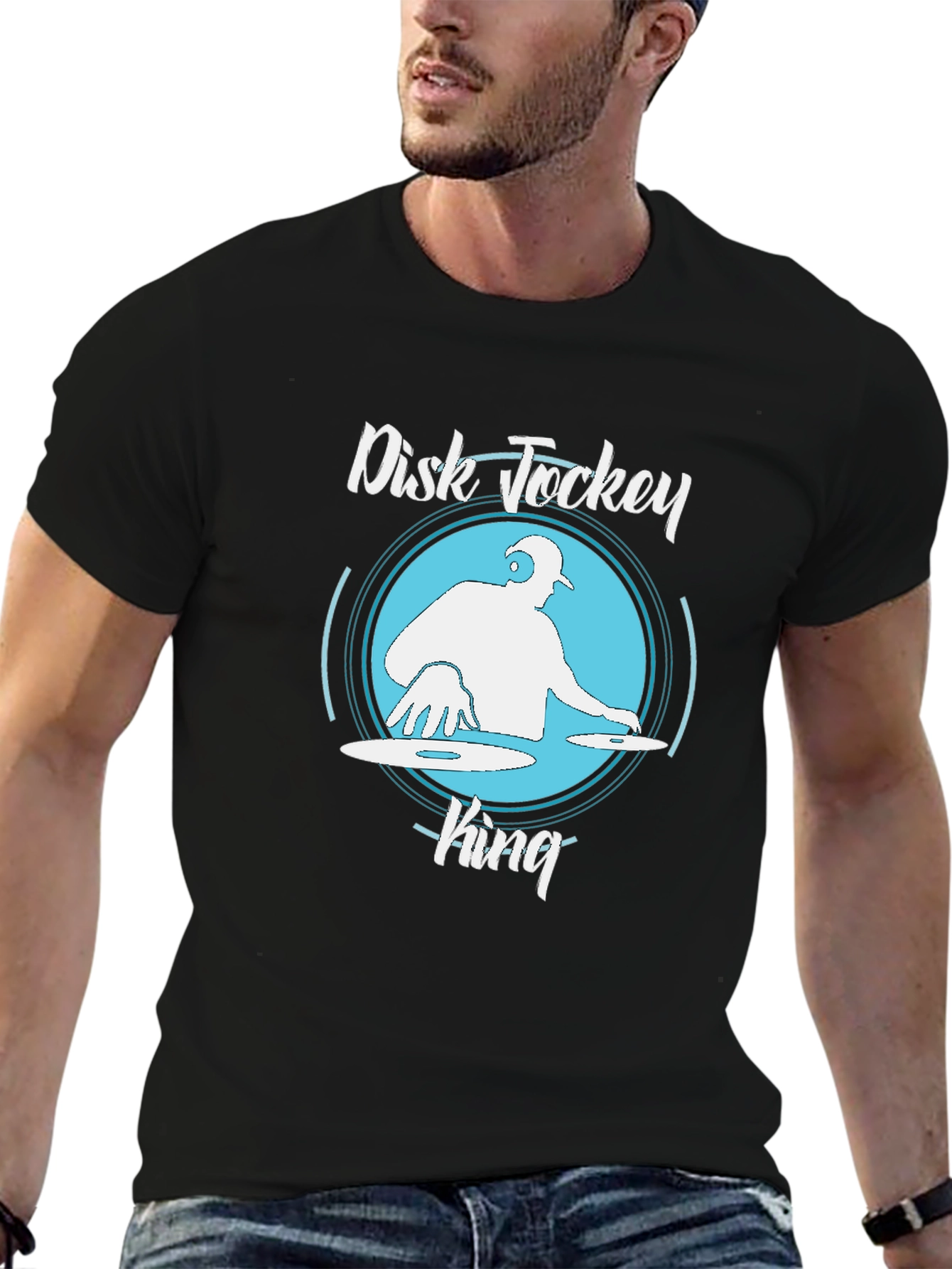 Disk Jockey King Graphic T-Shirt
