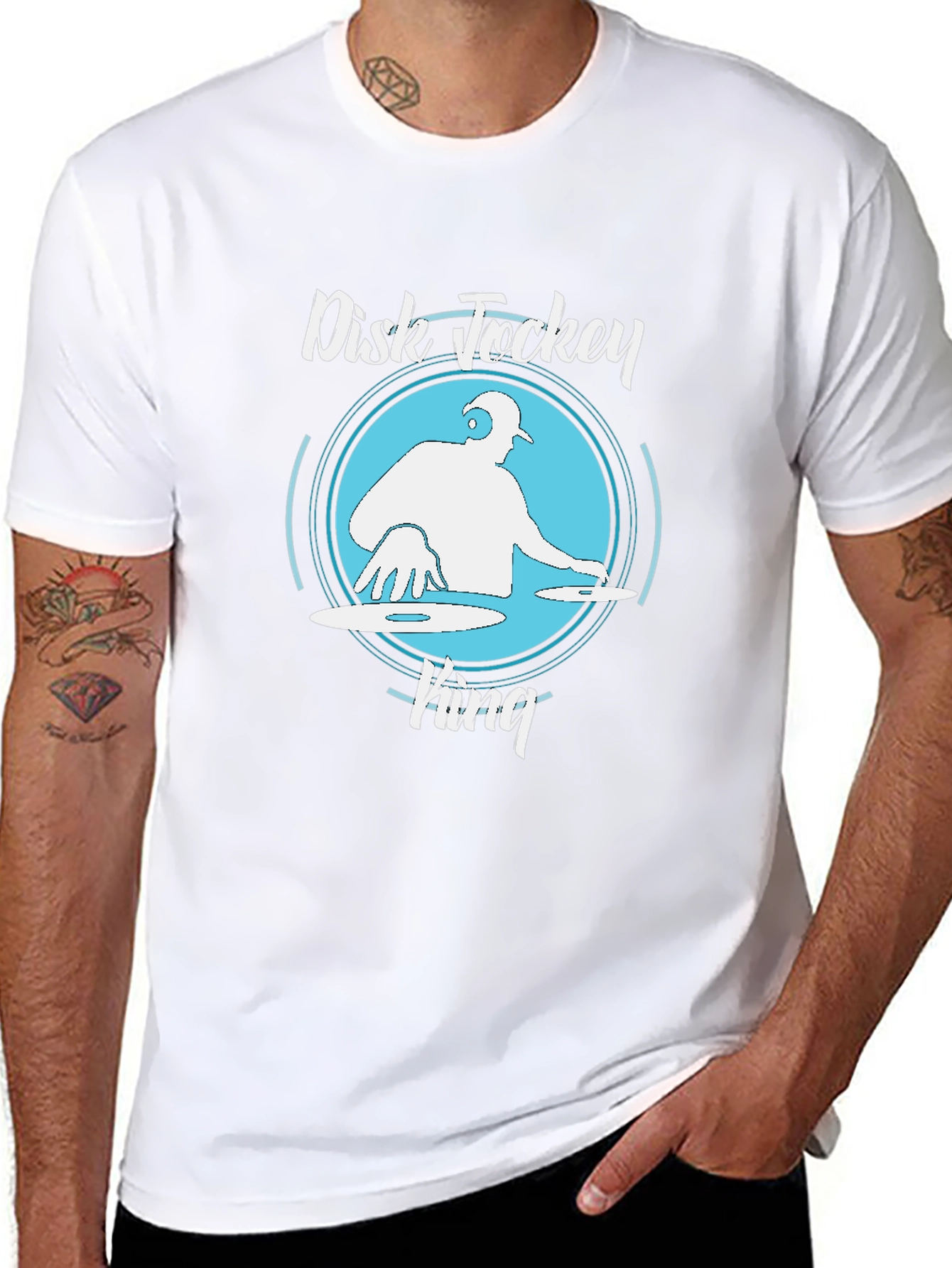 Disk Jockey King Graphic T-Shirt