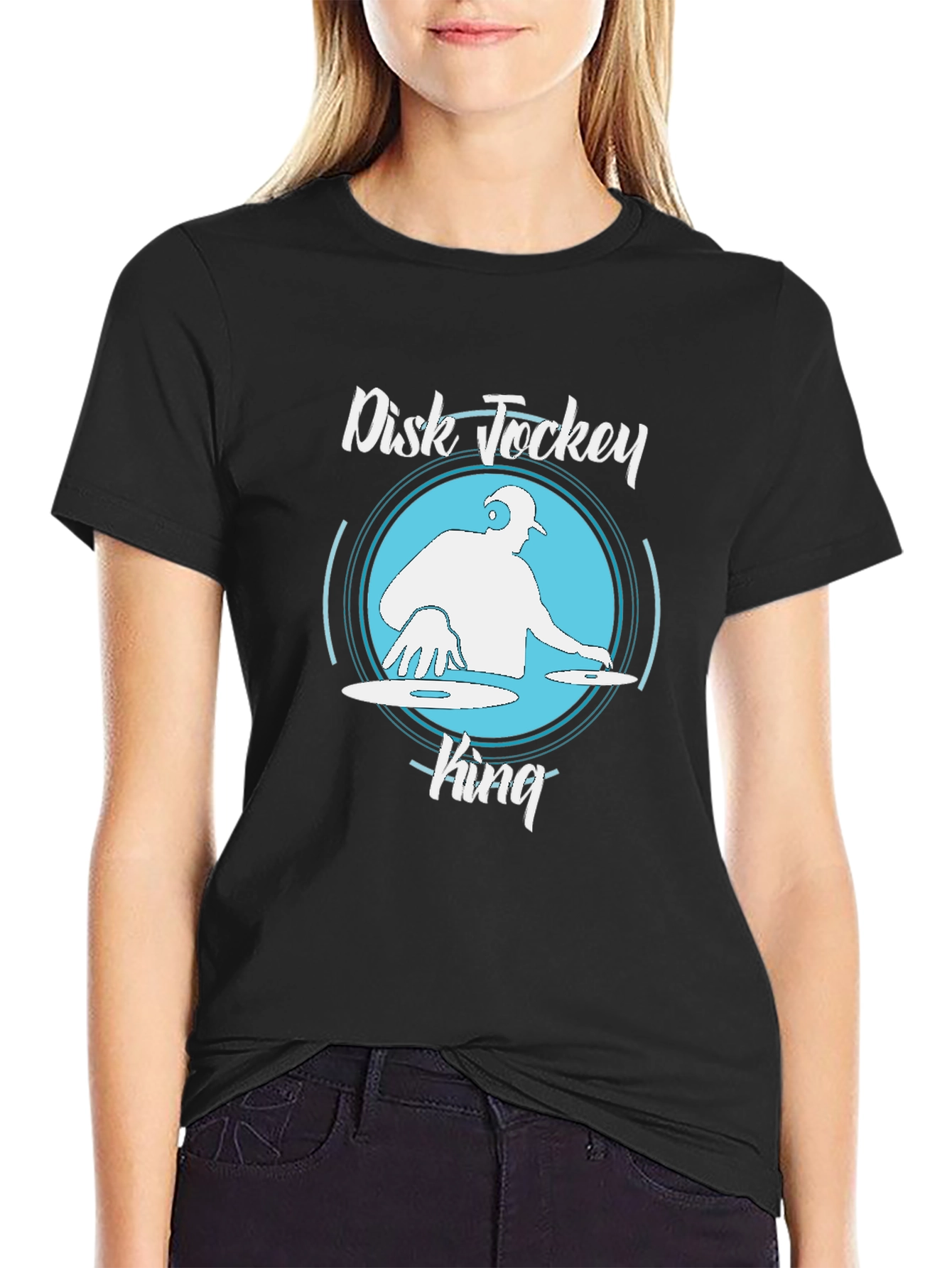 Disk Jockey King Graphic T-Shirt
