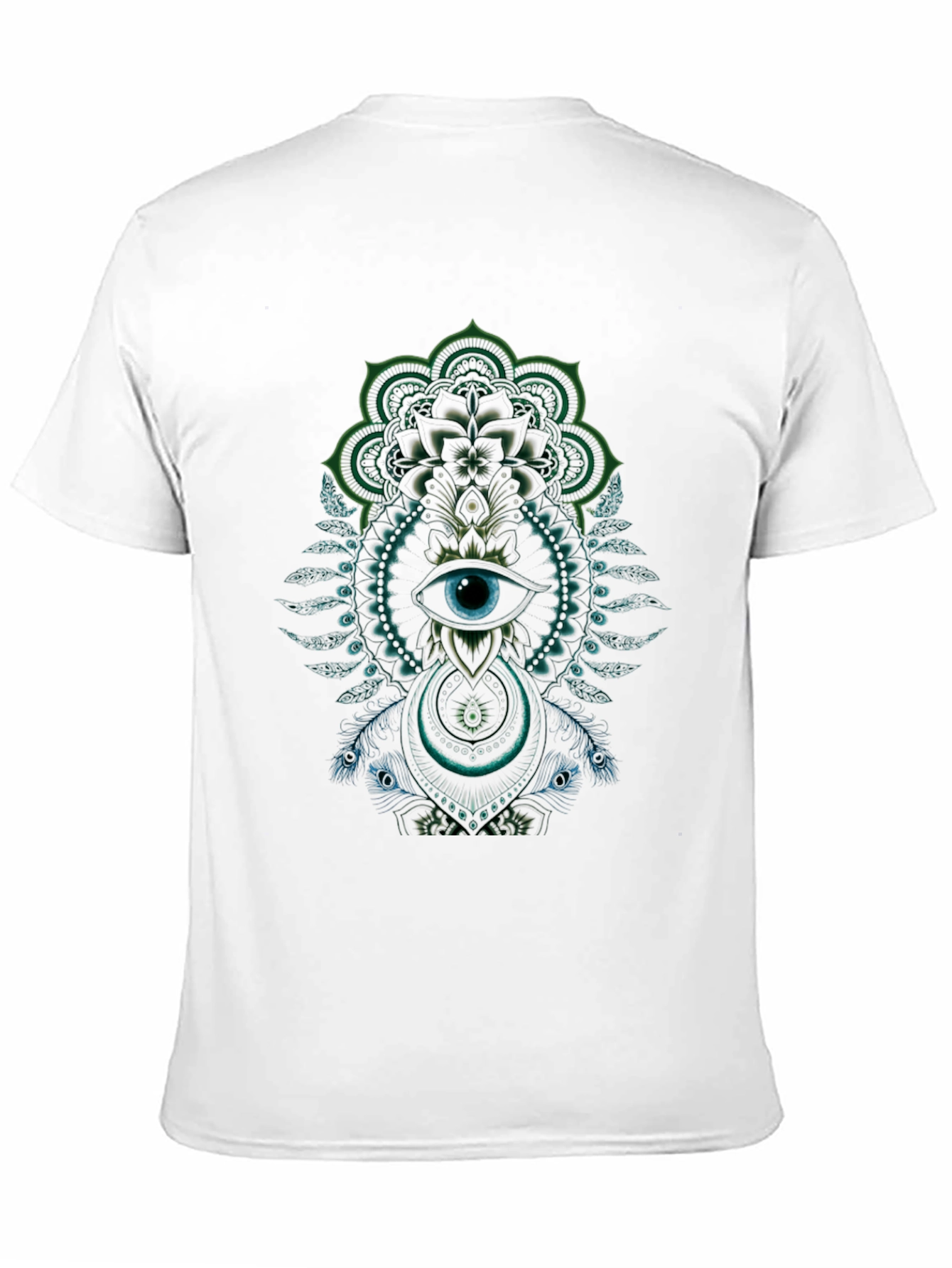 Mystic Eye Mandala Graphic Black T-Shirt
