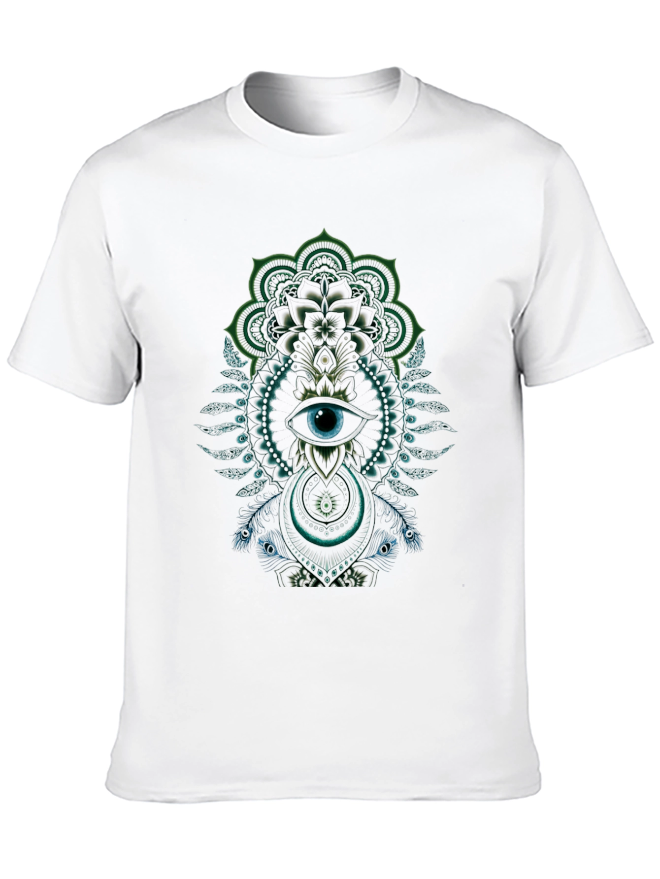 Mystic Eye Mandala Graphic Black T-Shirt