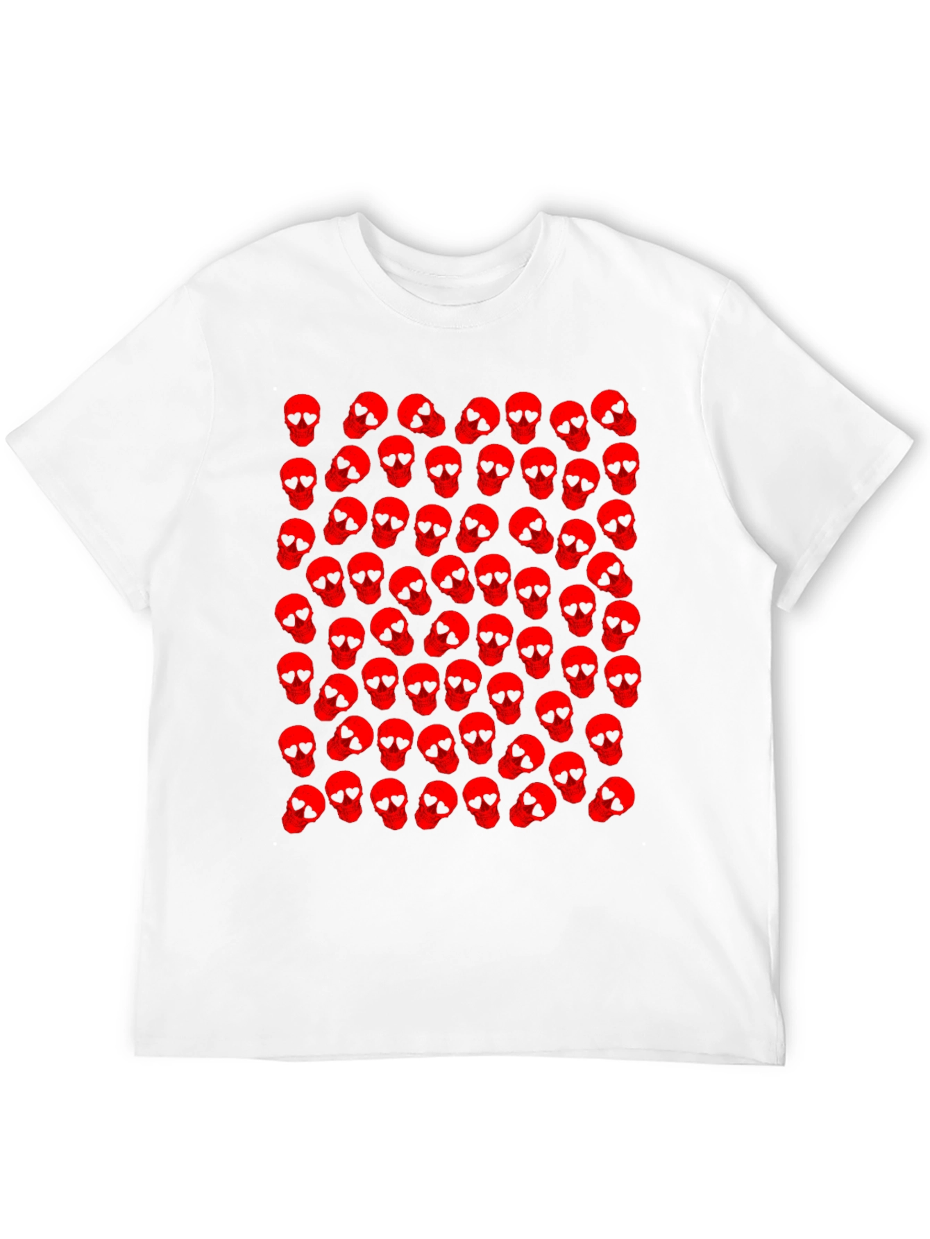 Skull Pattern Black T-Shirt