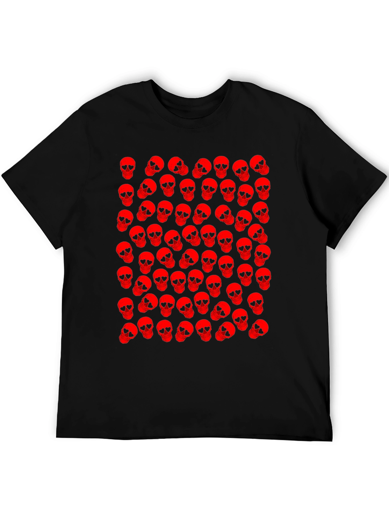 Skull Pattern Black T-Shirt