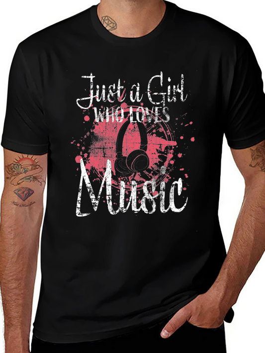 Just a Girl Who Loves Music T-Shirt