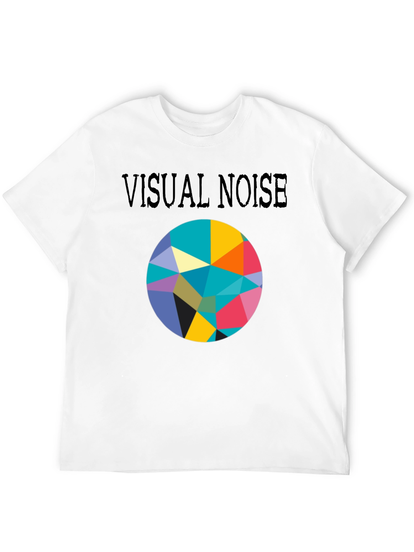 Visual Noise Graphic Print Crew Neck Tee