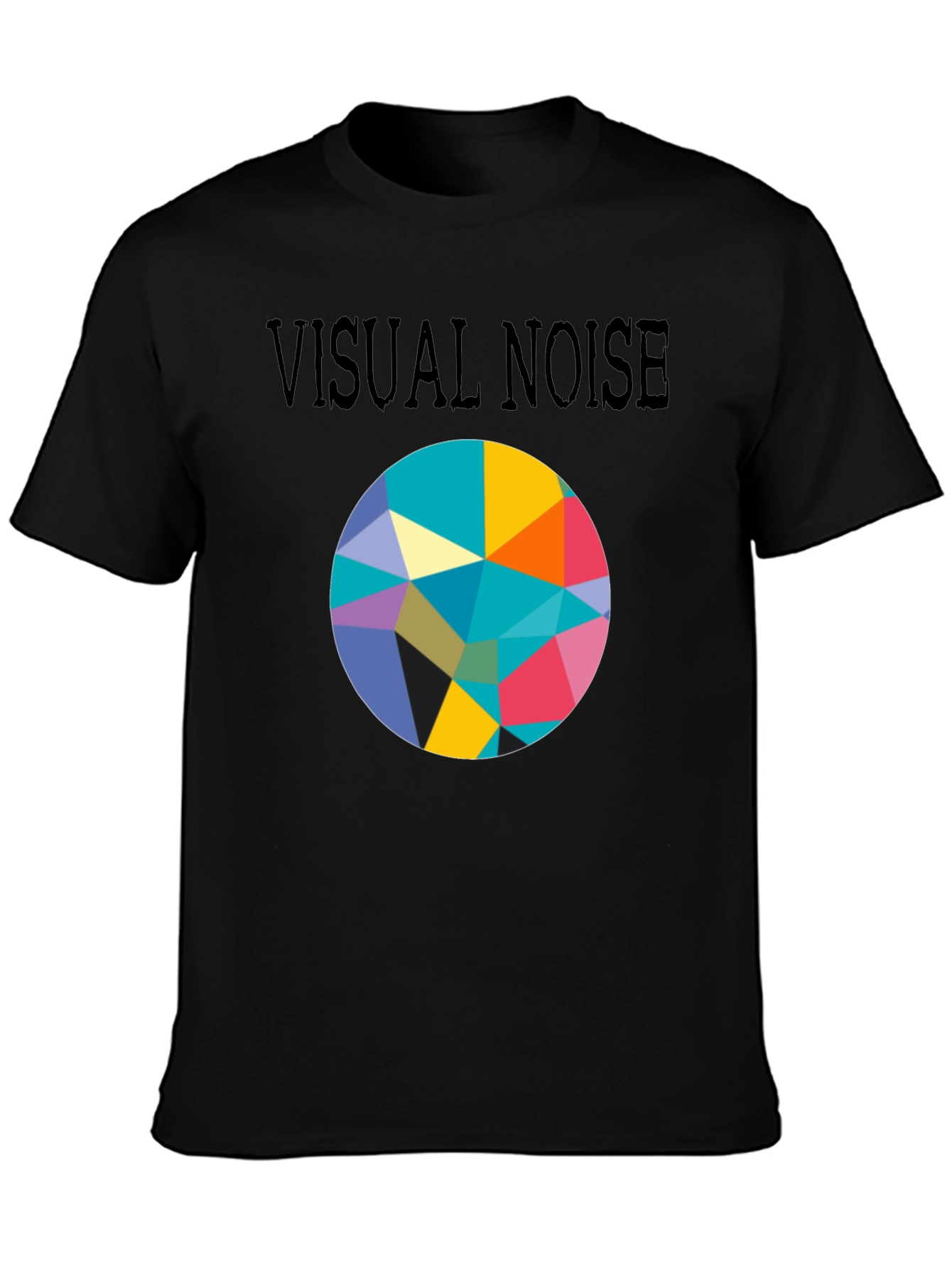 Visual Noise Graphic Print Crew Neck Tee